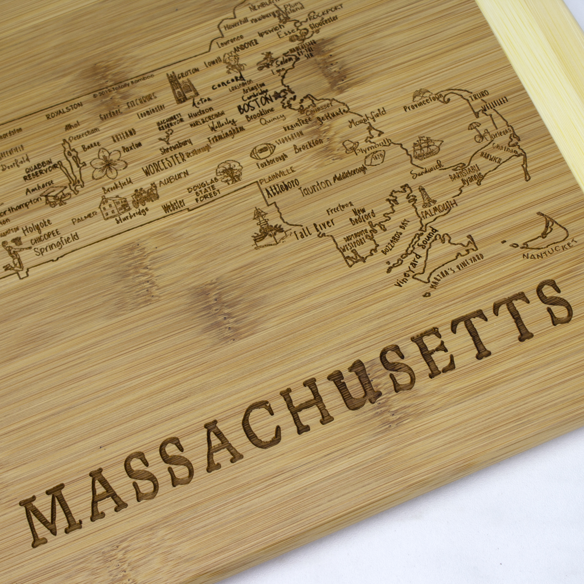 A Slice of Life Massachusetts Serving & Cutting Board 7