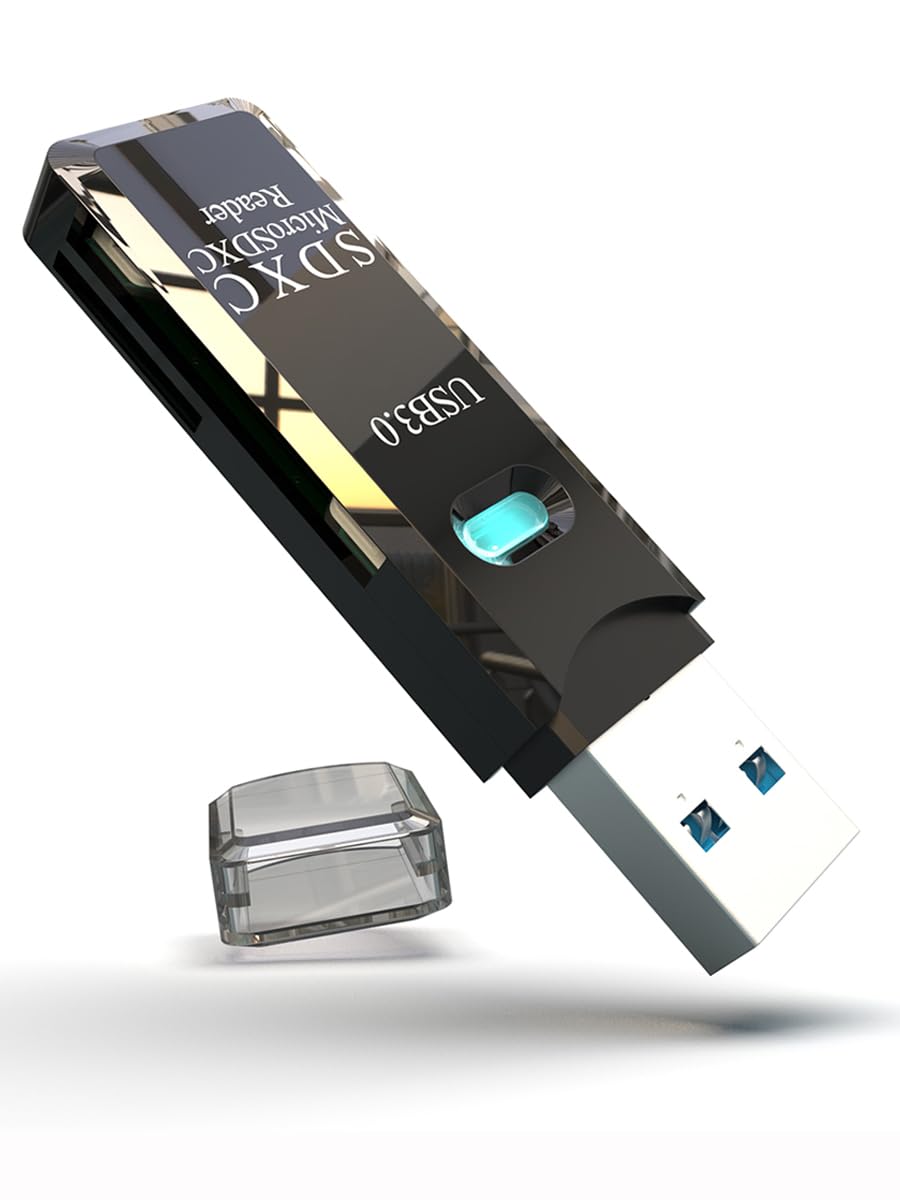 USB3.0 Micro SD Card Reader 2-in-1 5Gbps to USB Adapter 4