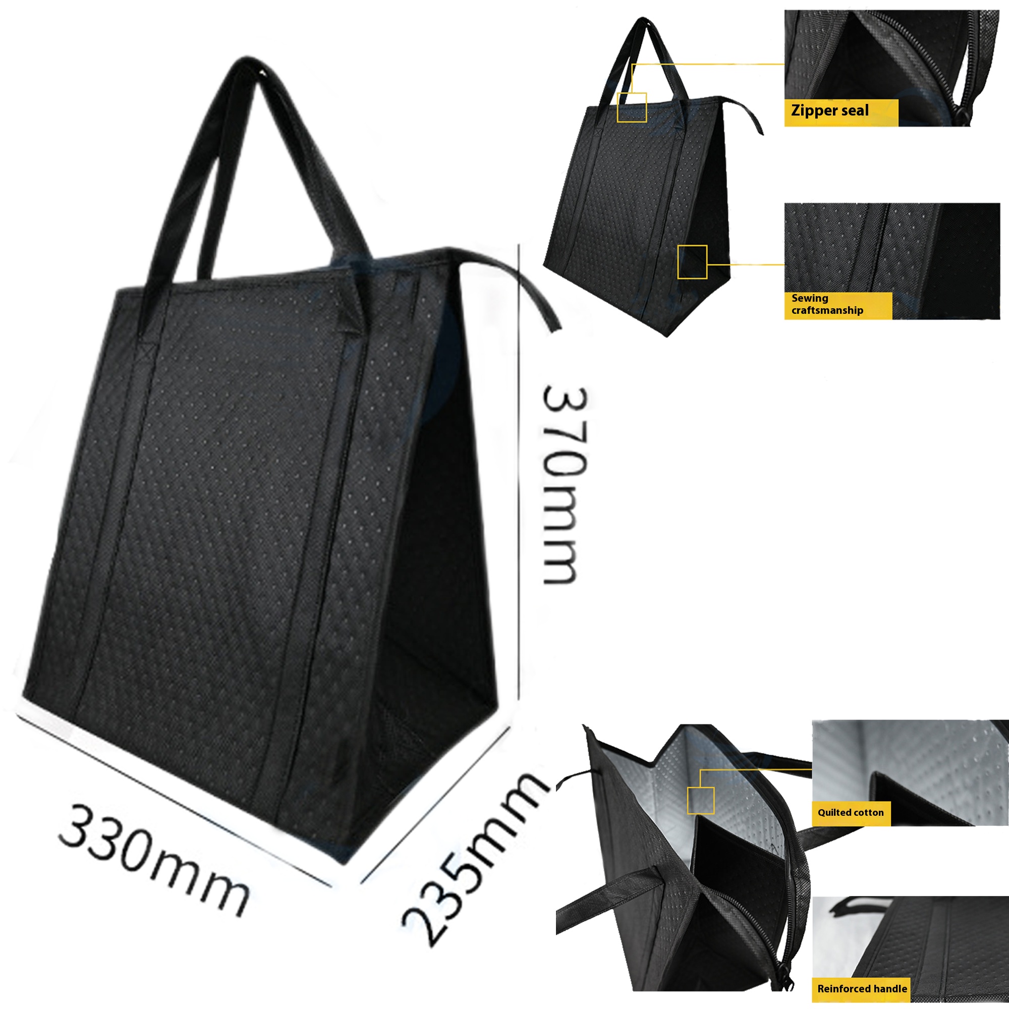 MOQ 10pcs Thermal Fresh Grocery Tote 3