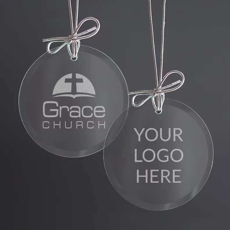 Circle Glass Ornaments 4