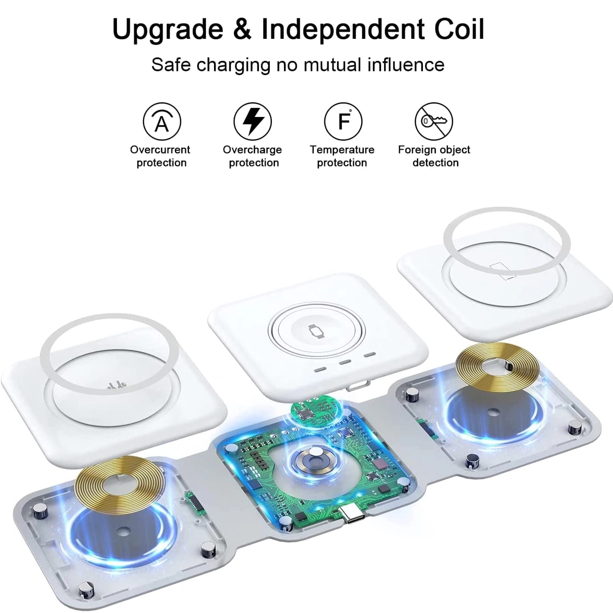3 In 1 Wireless Charger Magnetic Foldable Charging Station 4