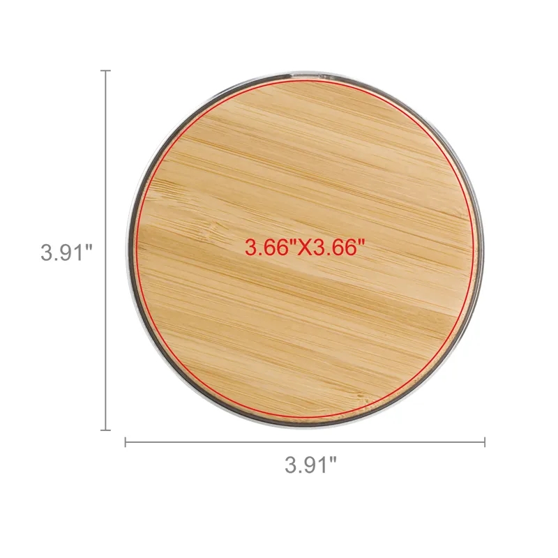 15W Qi Wireless Charger -Bamboo 4