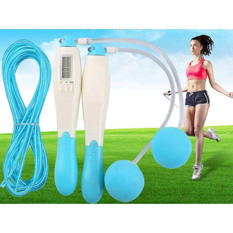 Jump Rope With Counter On Handles And Cordless Attachments 9