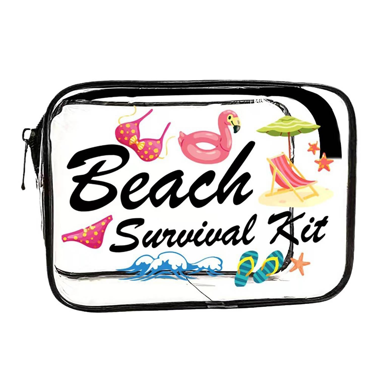 Transparent PVC Waterproof Beach Makeup Organizer Bag 6