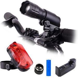 LED Bike Lights Easy to Mount Headlight and Taillight 3