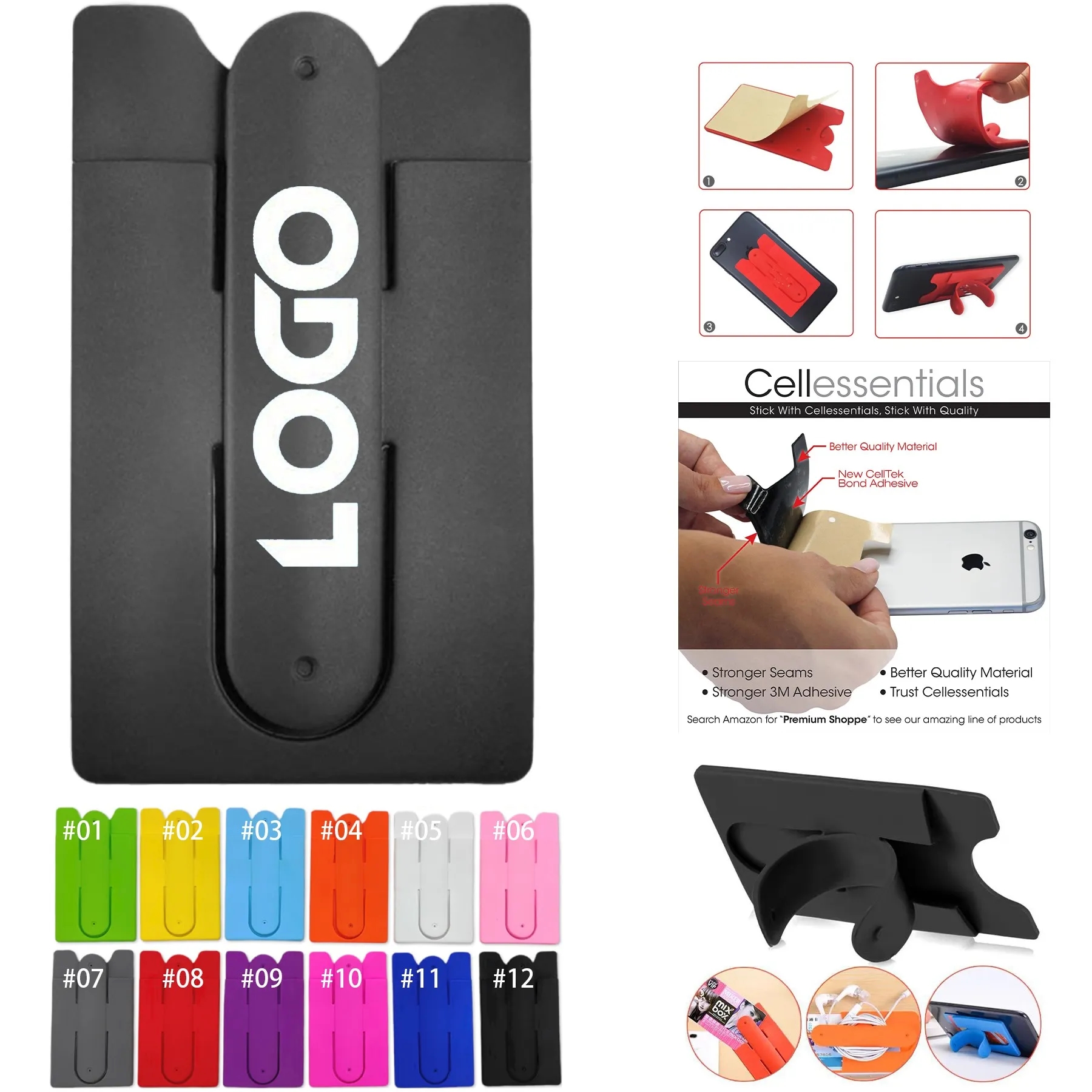 Silicone Cell Phone stand & Wallet 9