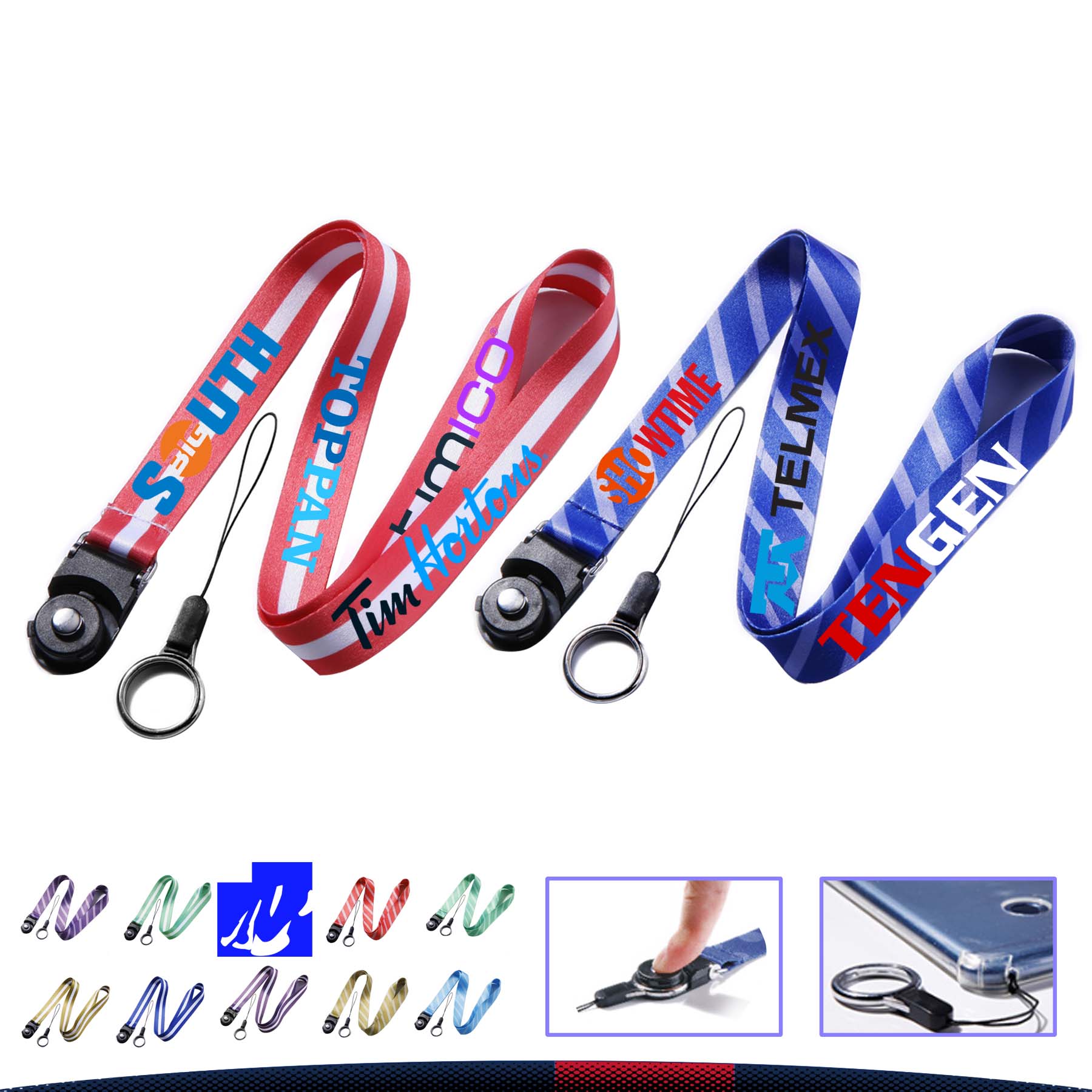 Stripe Neck Lanyard 5