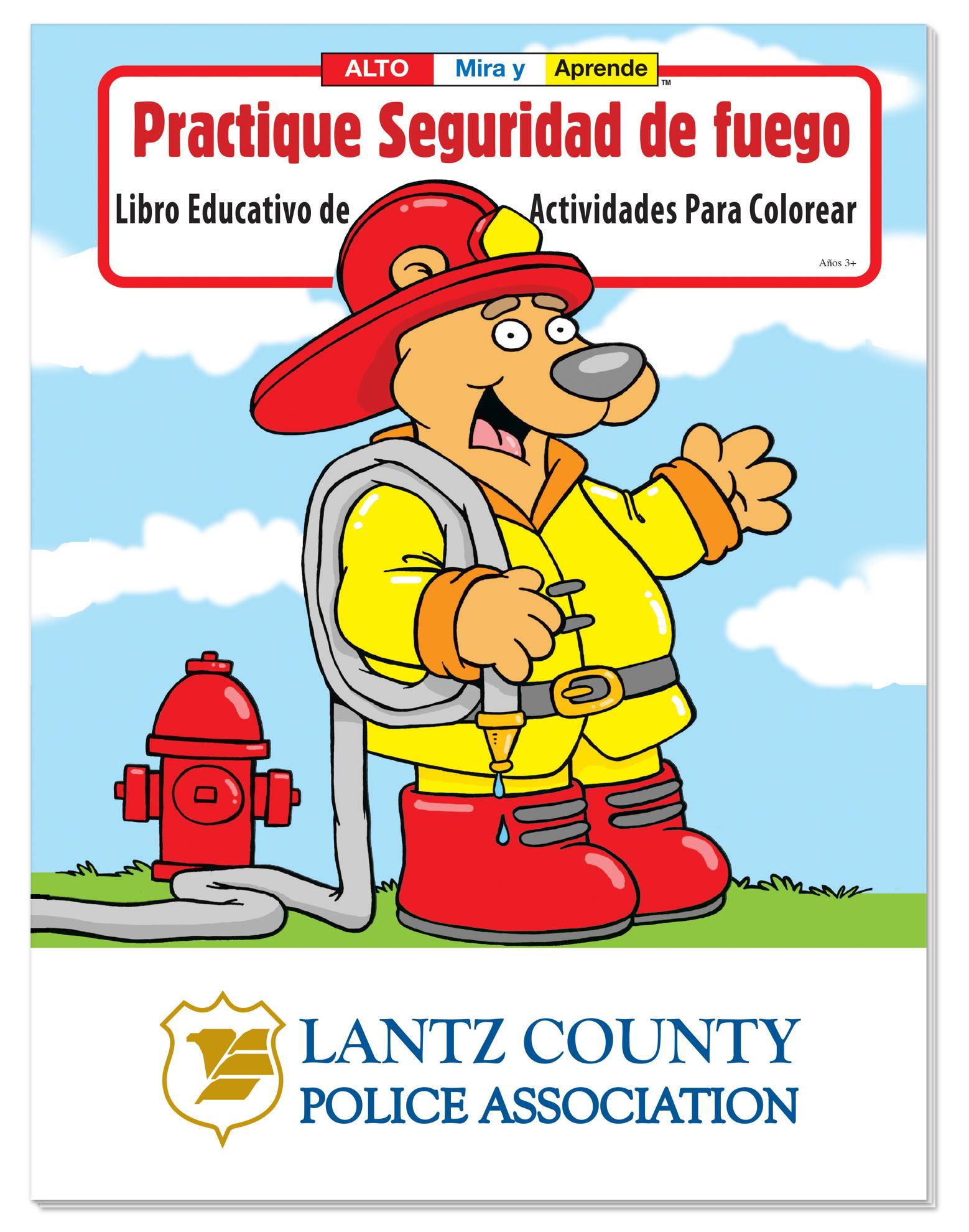 Coloring Book: Practice Fire Safety (Spanish) 4