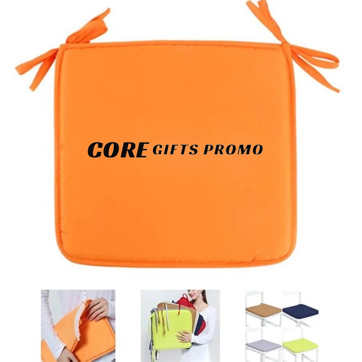 Square Seat Covers Chair Mat Cushion Pads with Ties 2