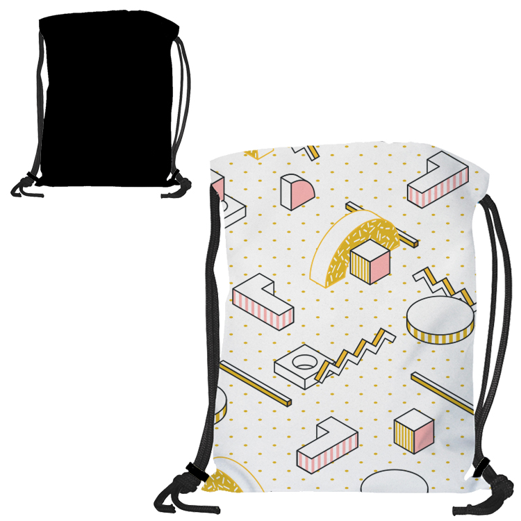 Super Drawstring Pack (One side Imprint) Colored Heavy Rope 4