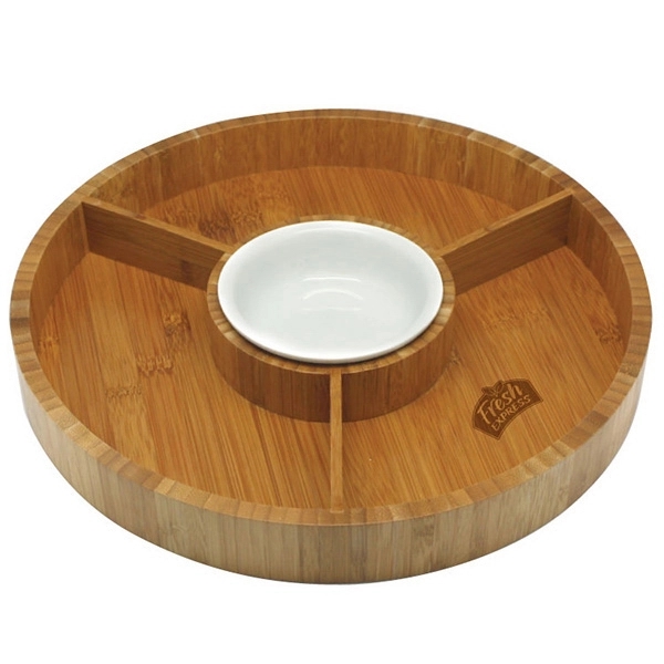 Gourmet Bamboo 2-Piece Serving Tray 1
