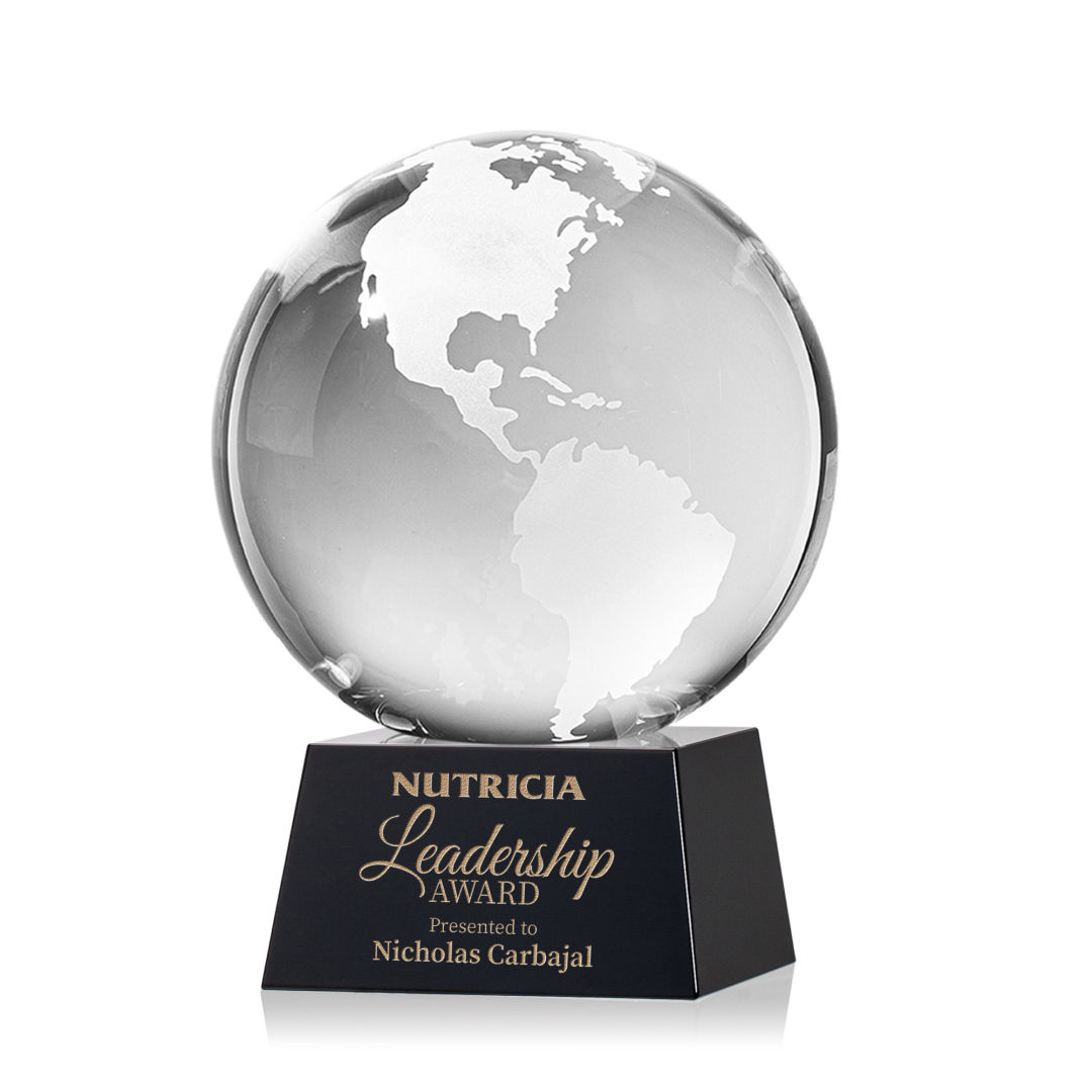 Globe Award on Robson Base - Black 9