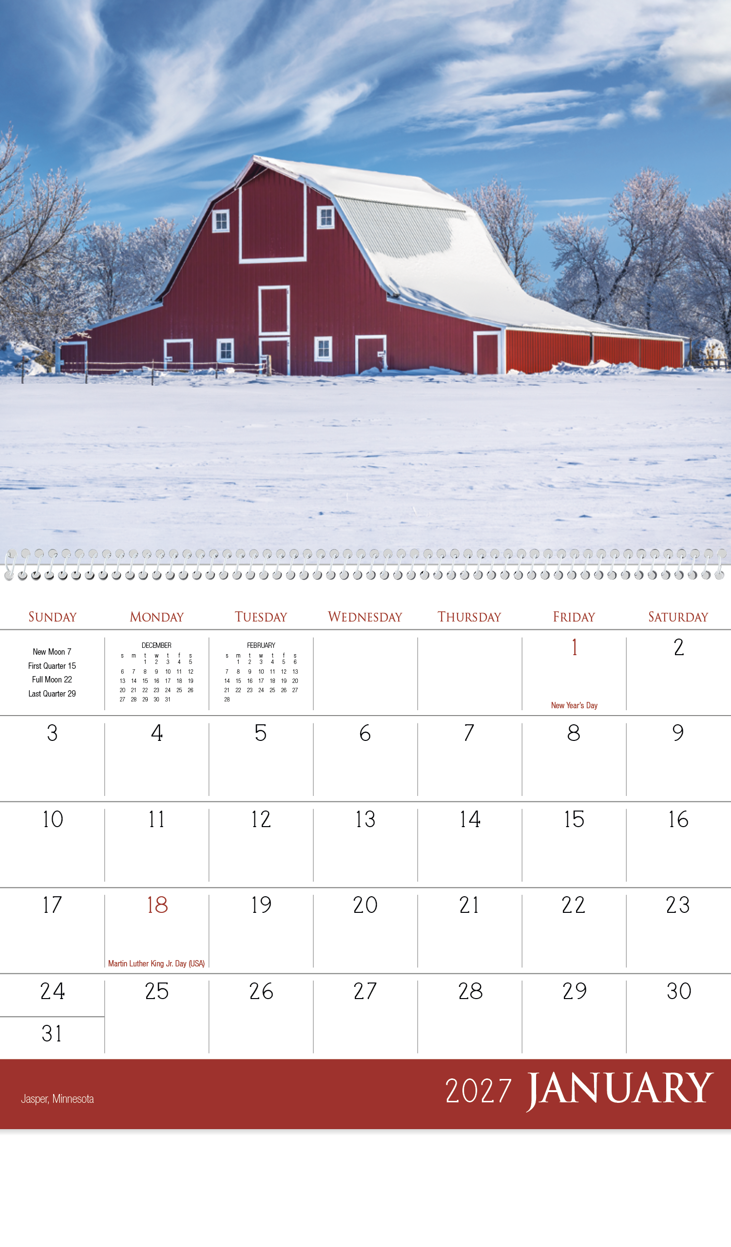 Triumph® Calendars Barns Calendar 68