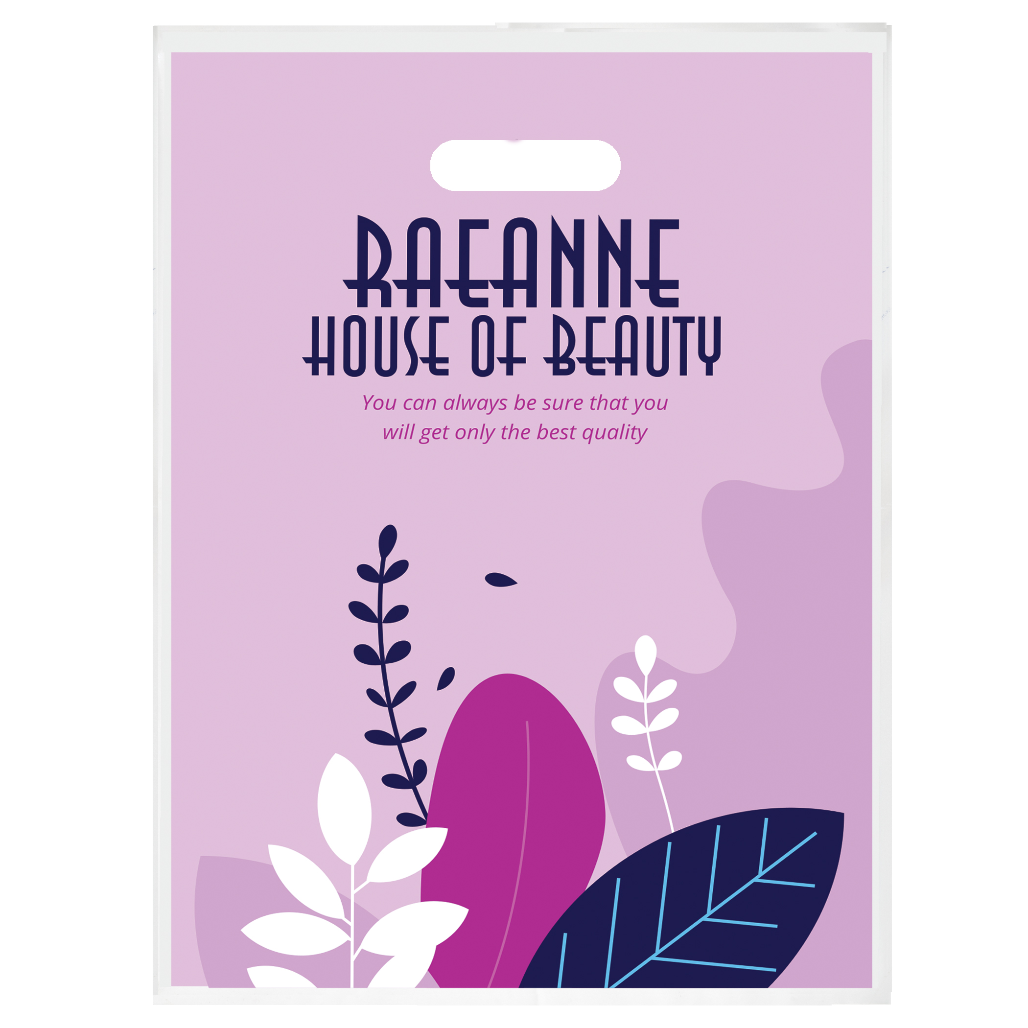 Non Reinforced Full Color Die Cut Bag 2