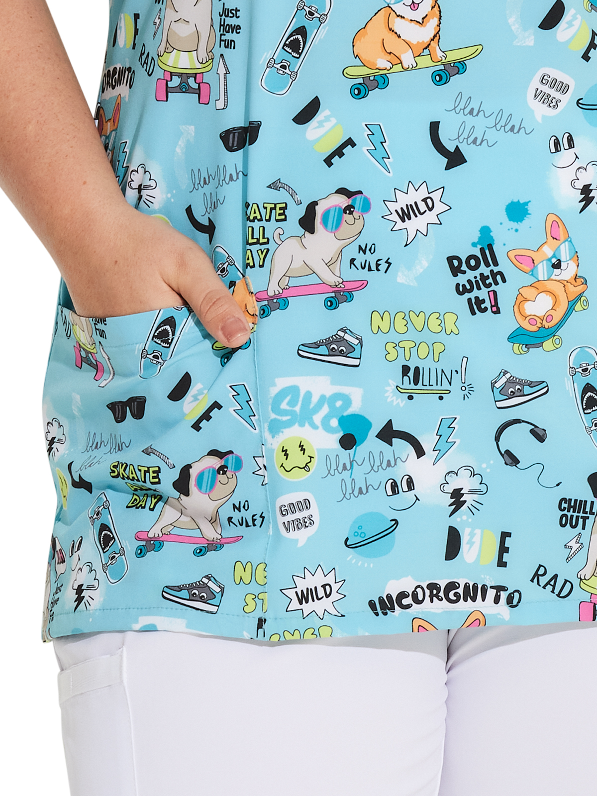 EDS Prints Women's V-Neck Print Top