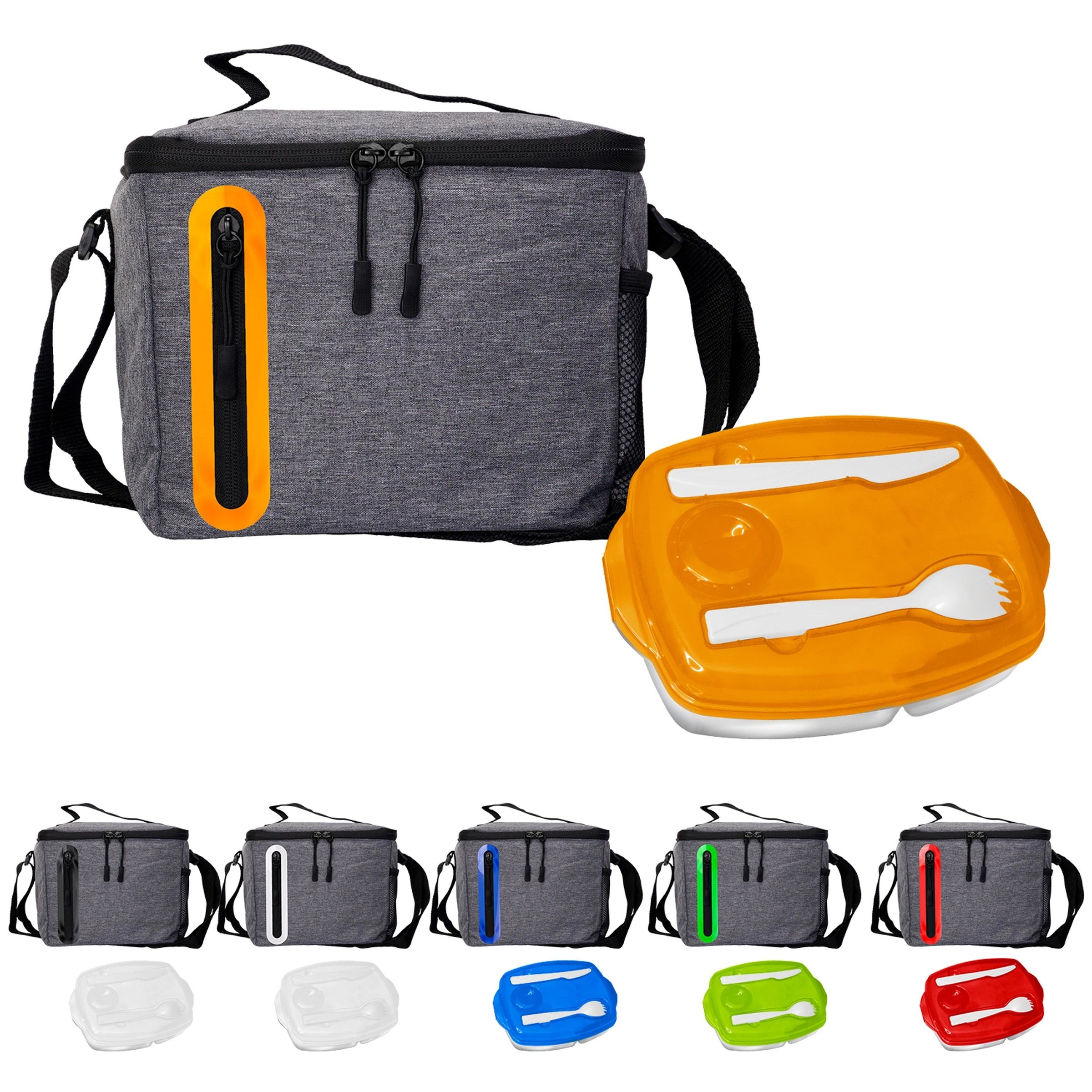 Locking Lid Oval Cooler Lunch Set 12