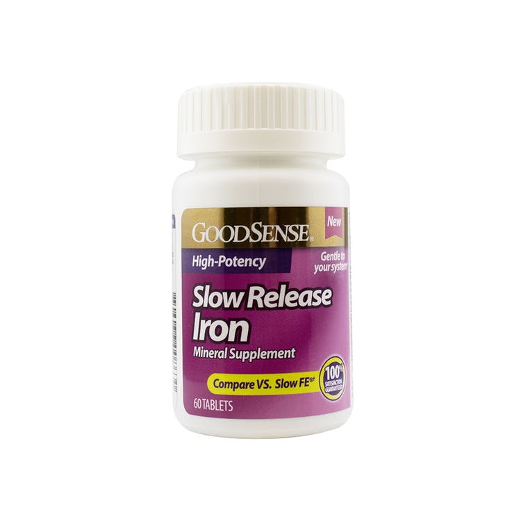 Iron Tablets - Slow Release 60 Count 1