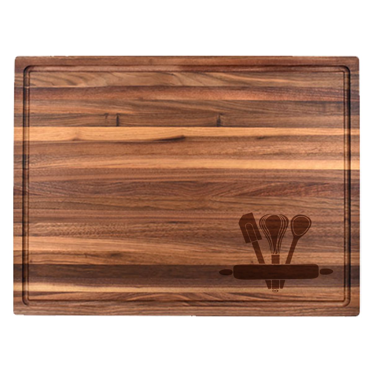 1 3/4" Walnut Butcher Block with Juice Groove 1