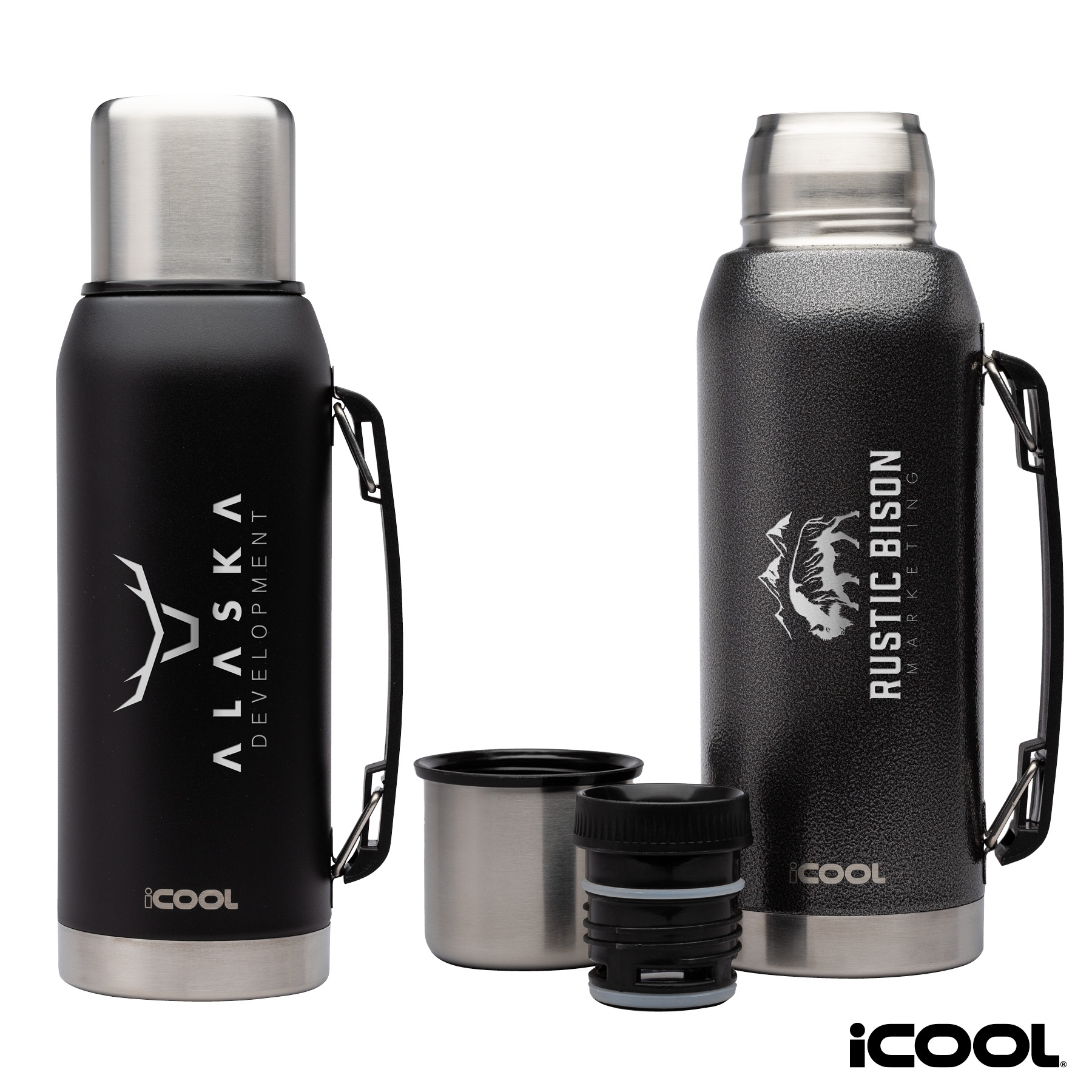 iCOOL® Silverton 34 oz. Double Wall, Stainless Steel Water Bottle 6