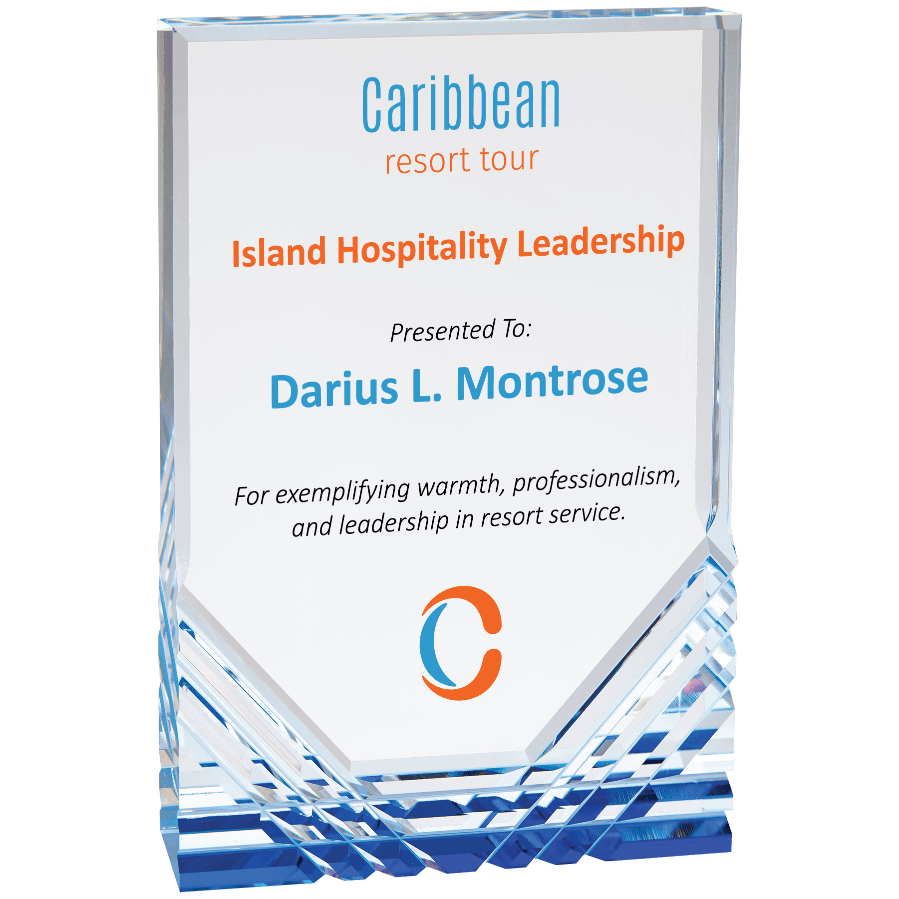 6" x 8" Blue Jewel Mirage Acrylic