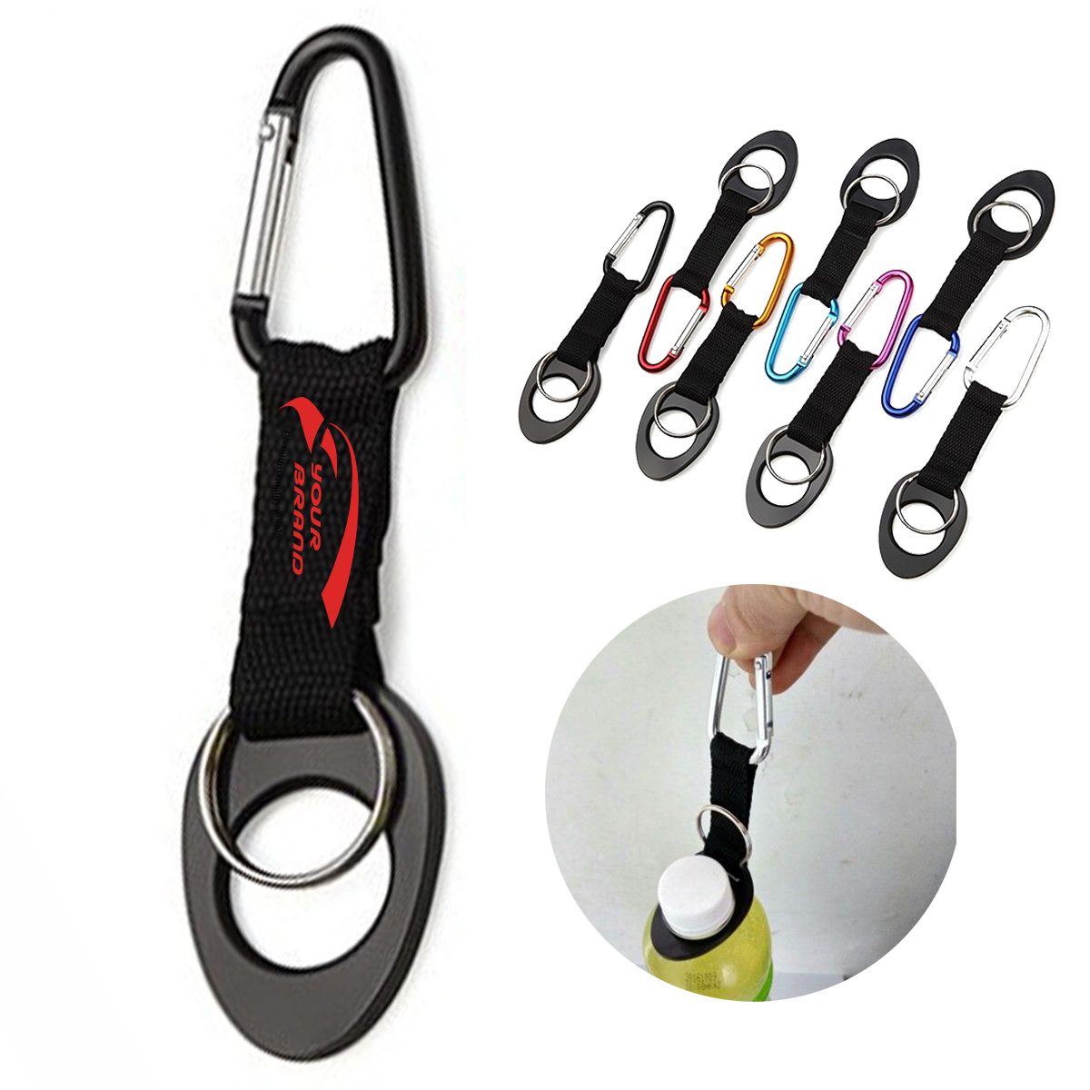 Carabiner Hook Water Bottle Buckle Mountaineering Camping 1