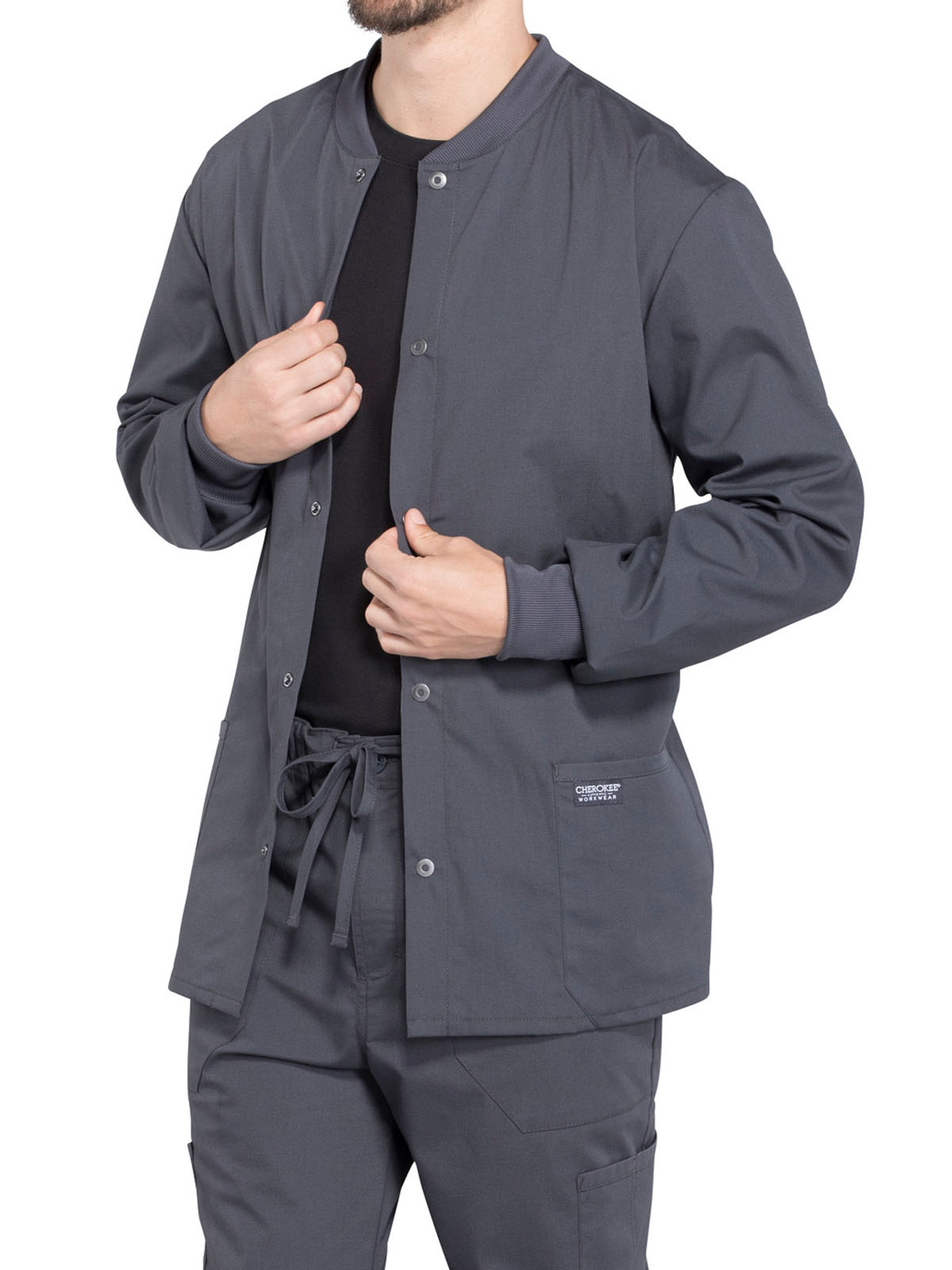 Cherokee - Workwear Professionals - Men's Snap Front Jacket 19