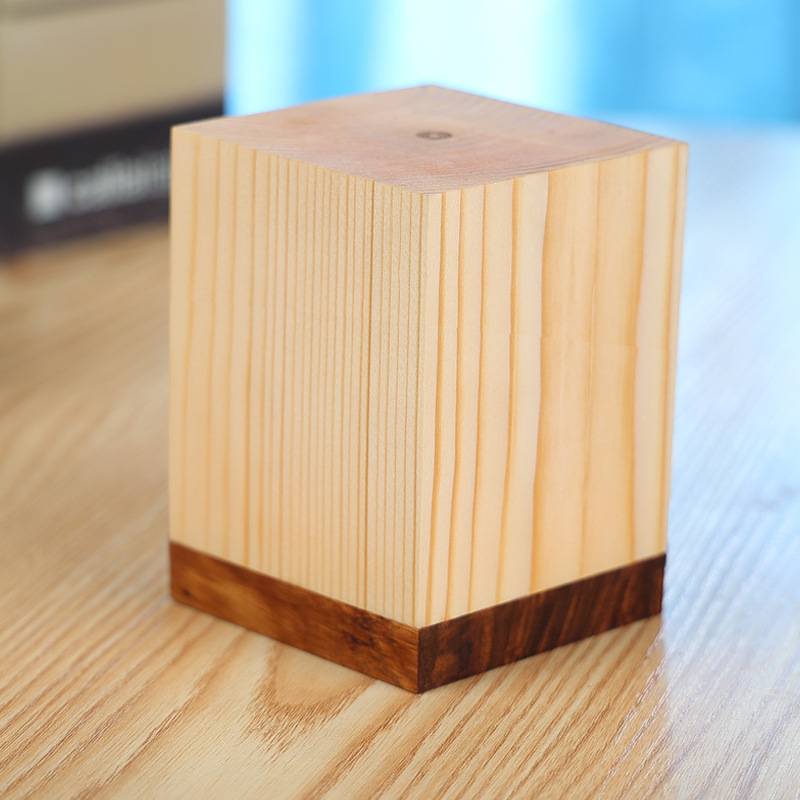 Wooden rechargeable atmosphere bedroom night light 5