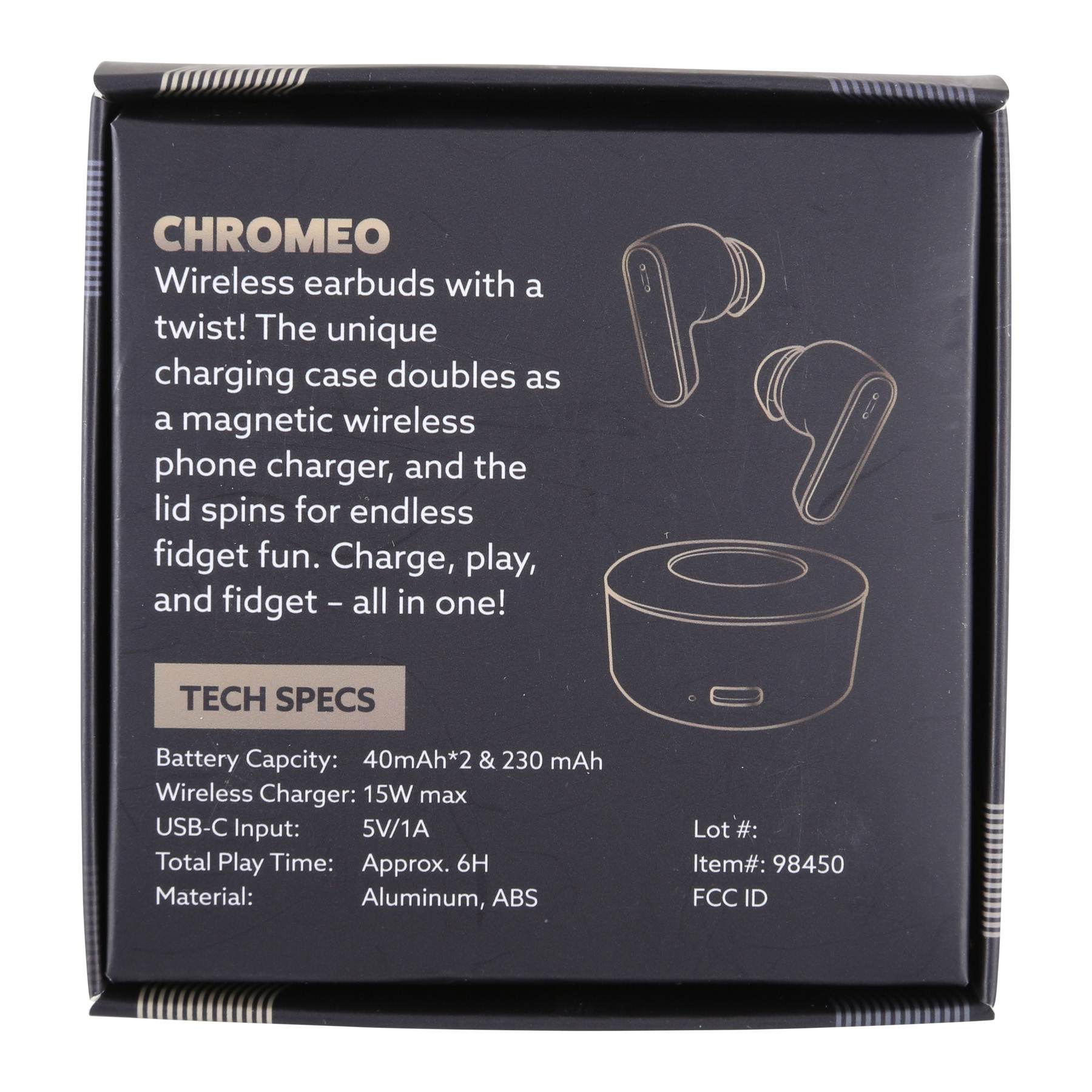 Chromeo Wireless Earbuds And Wireless Charger 15