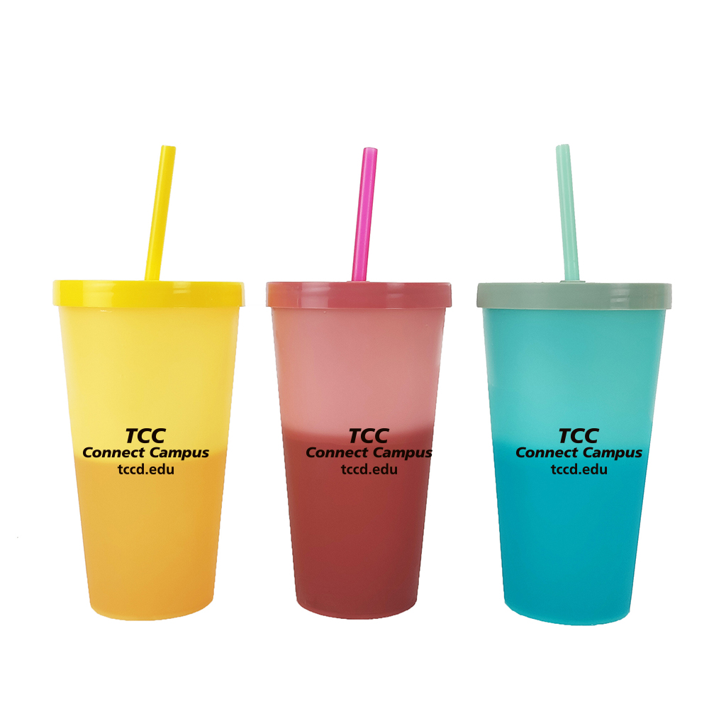24oz. Color Changing Cups with Lids and Straws 2