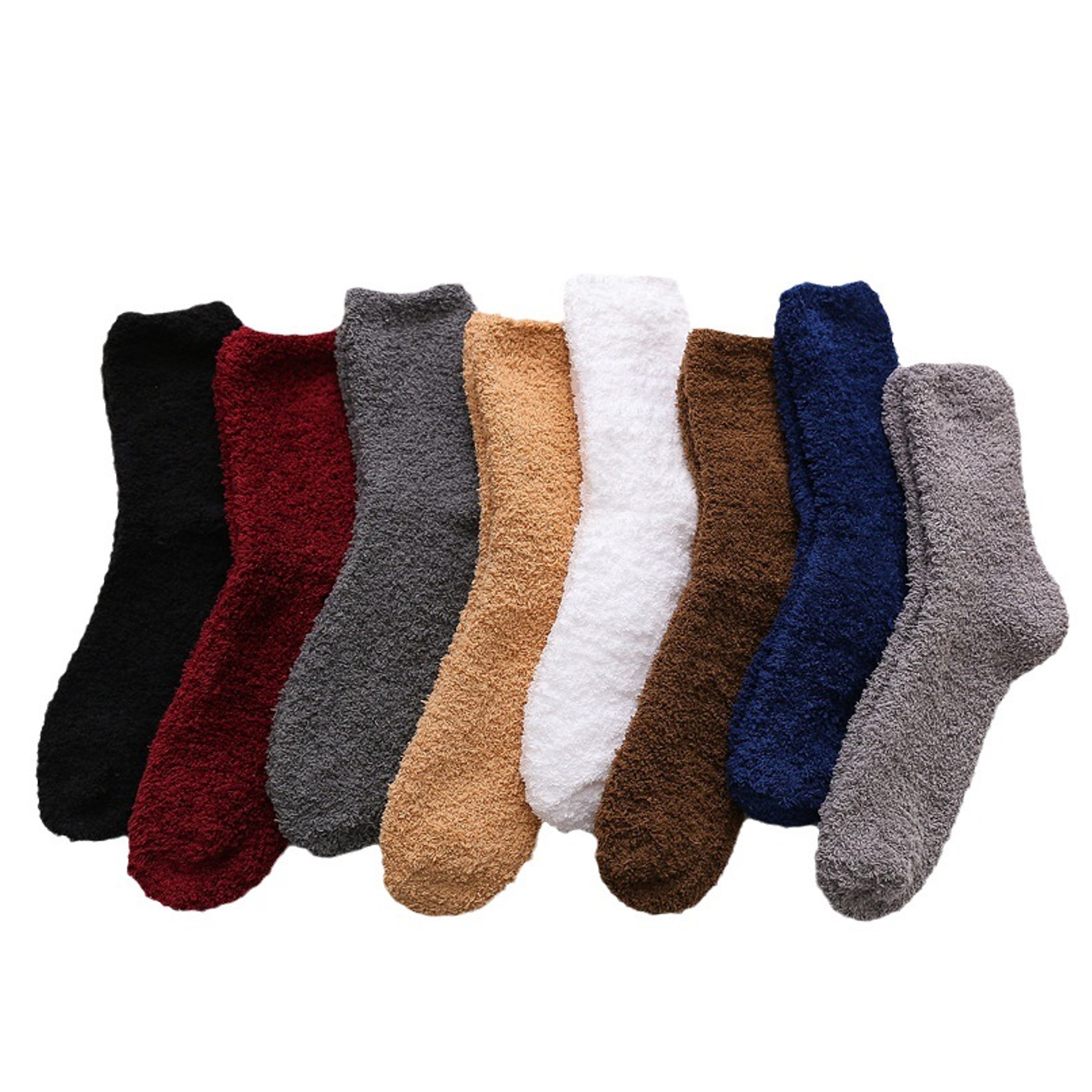 SOFT FUZZY SOCKS WITH FULL COLOR PATCH 12