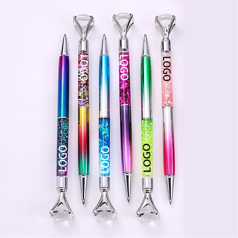 Dynamic Liquid Ball Pen with Crystal Diamond 1