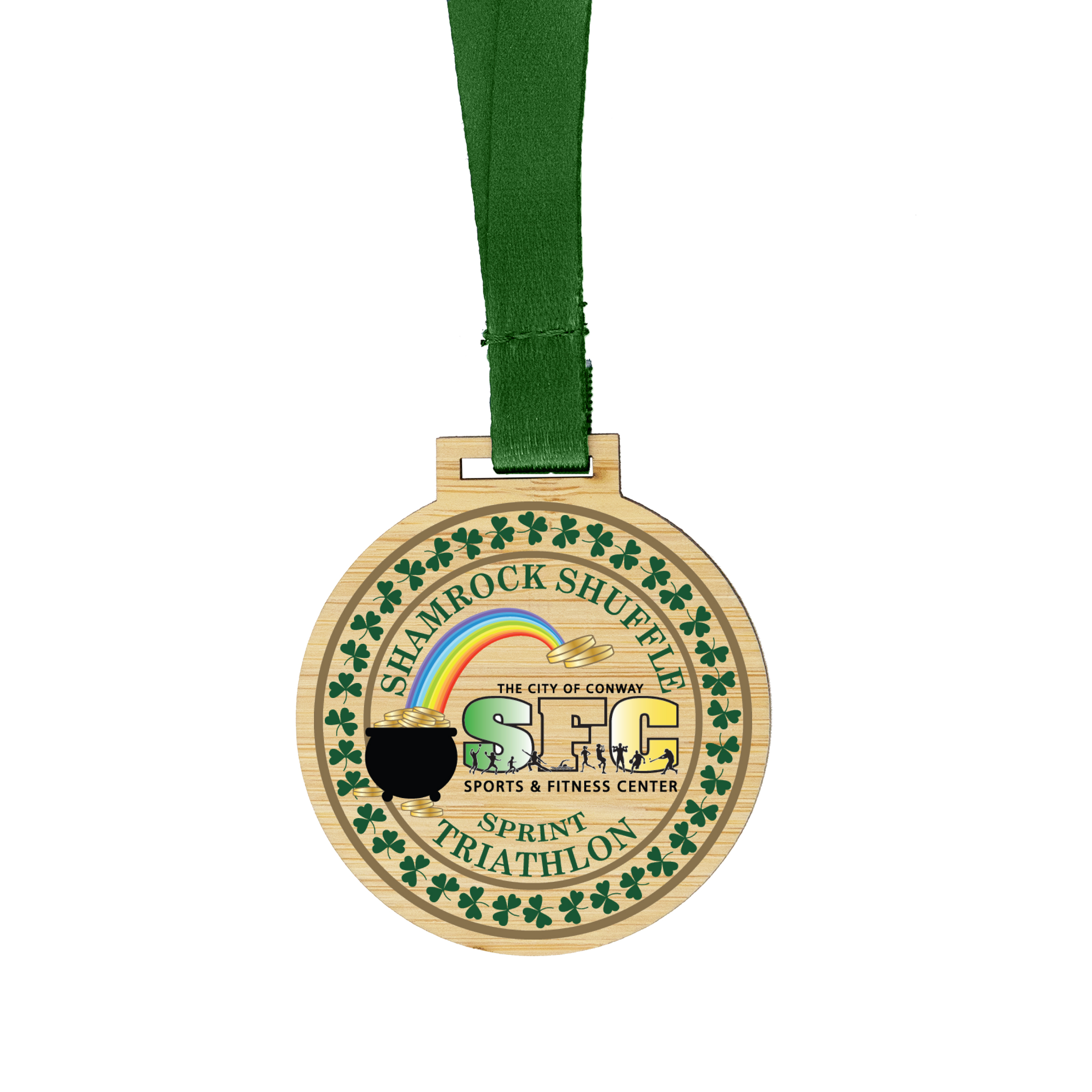 Custom Bamboo Medals Full Color (2") 7