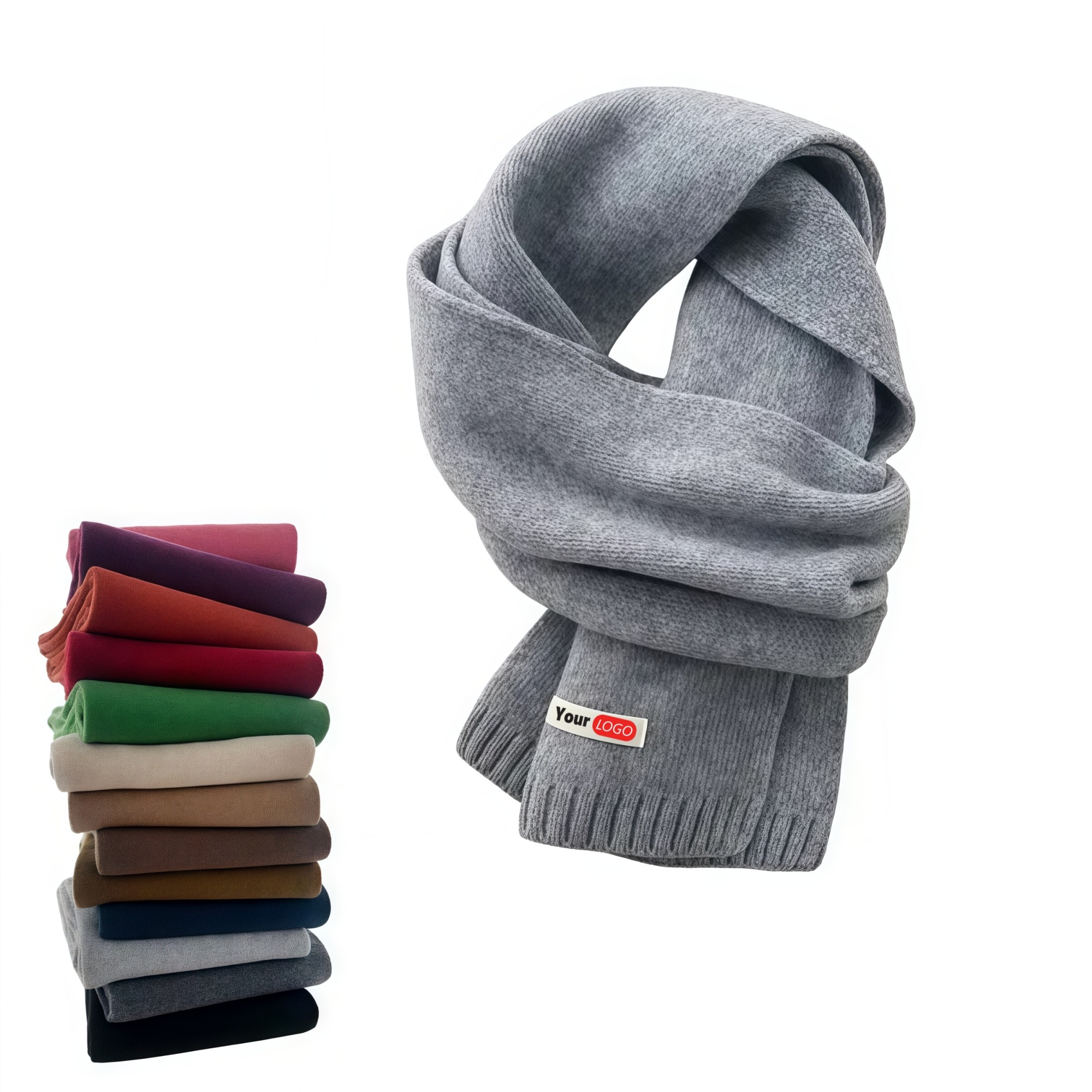 Unisex 100% Wool Scarf Warm Neck Collar 2