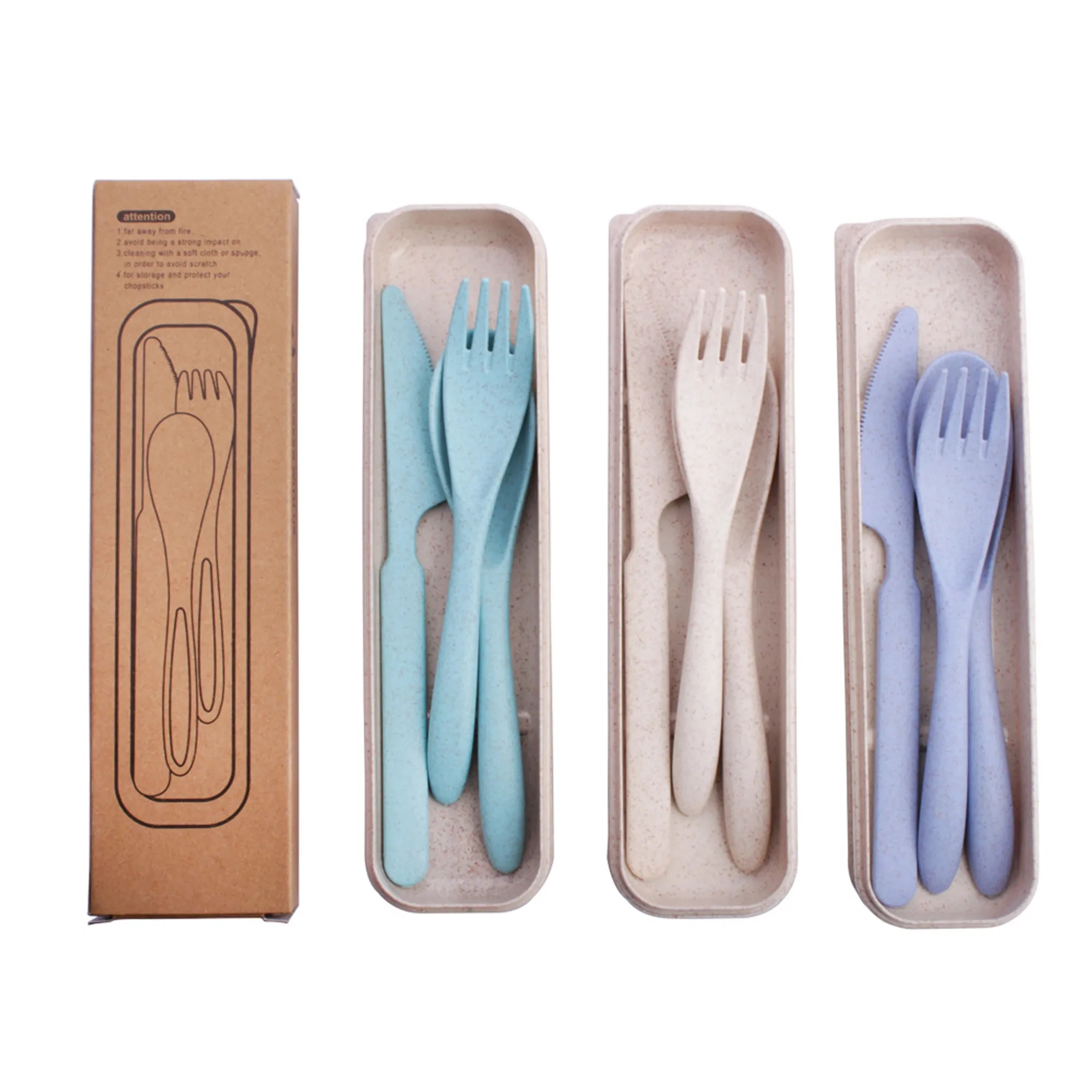 Eco-friendly Biodegradable Straw Cutlery Set 4