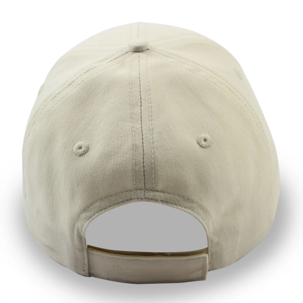 6 Panel Structured Classic Baseball Cap Cotton Twill