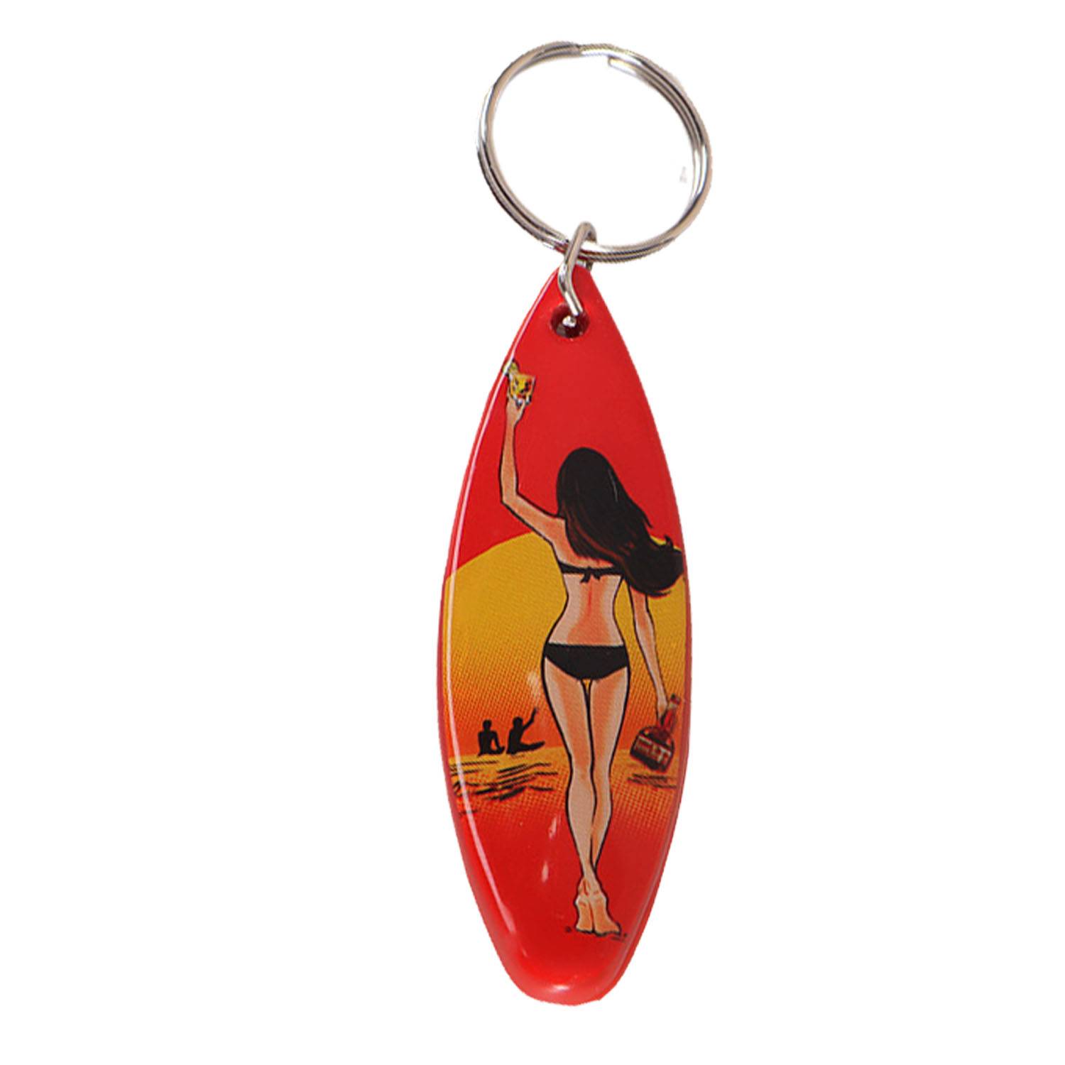 Custom Surfboard Bottle Opener Keychain 2