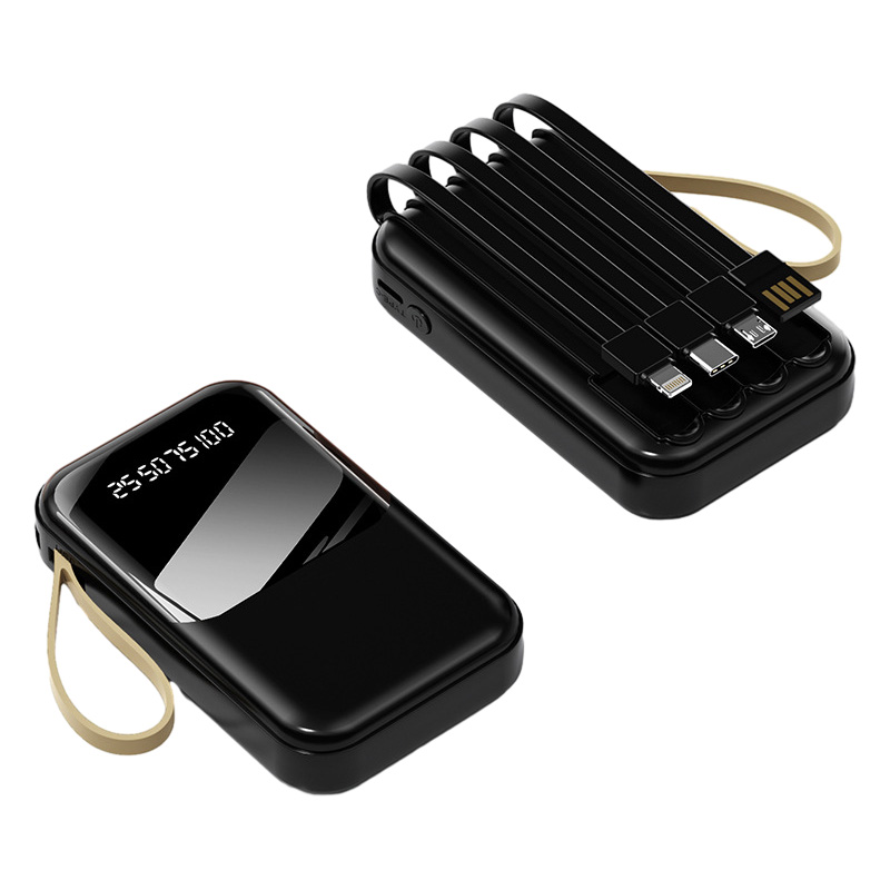 10000 Mah Power Bank W/ 4 Cables 2