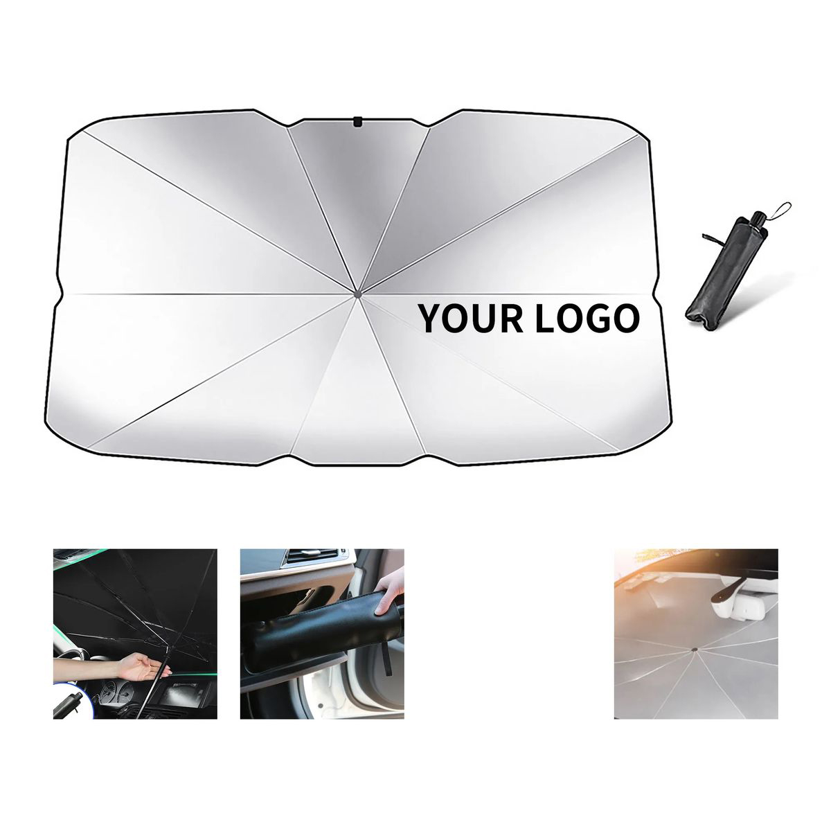 Sun Block Umbrella for Car Windshield Cooling 3