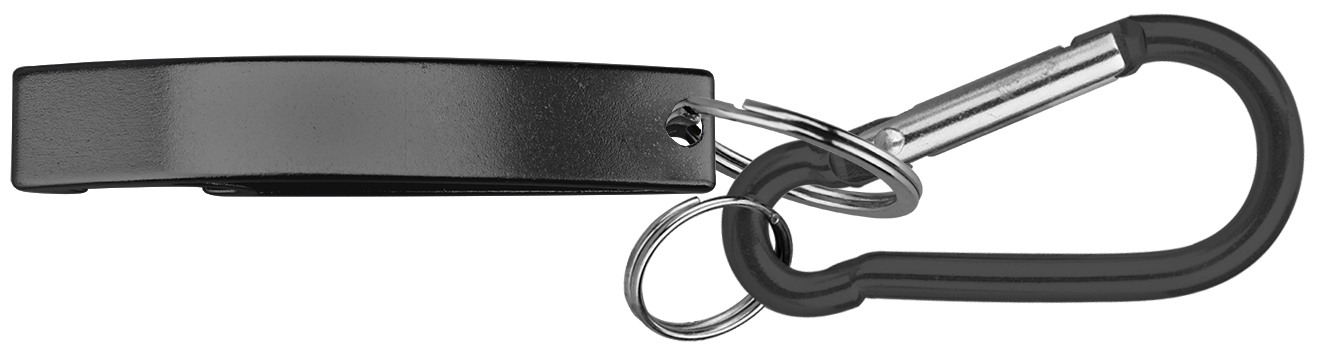 Jumbo size stylish eye shape bottle opener with split key ring & carabineer 6