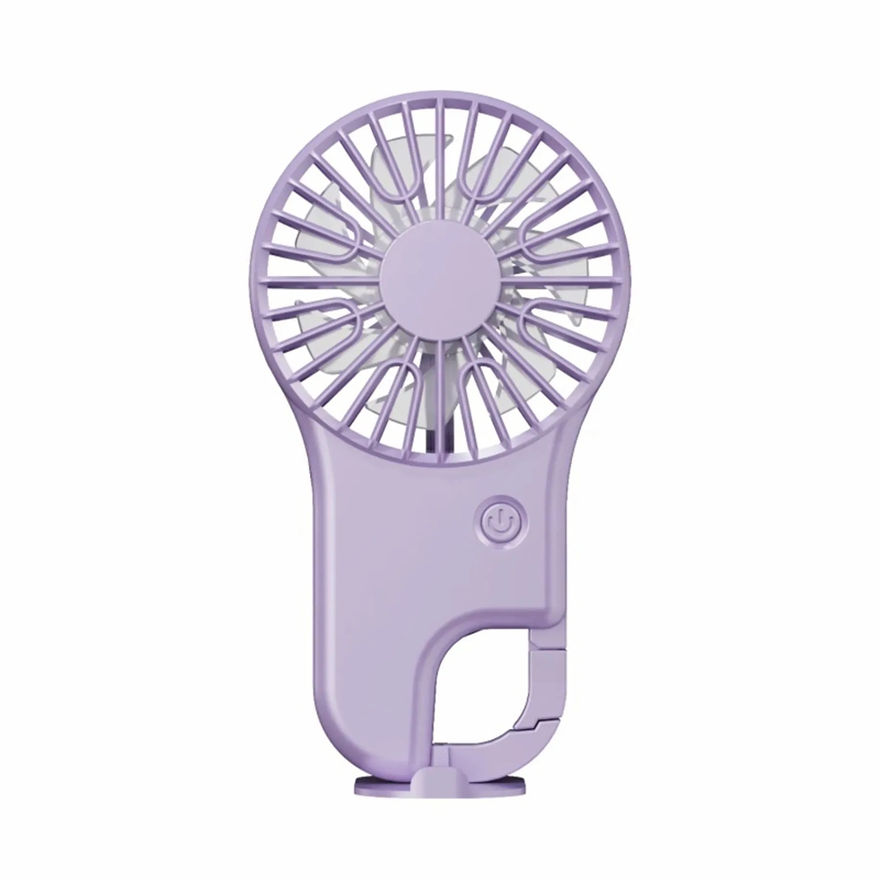 500 mAh Ultra-thin Hand Held Fan with Carabiner 6