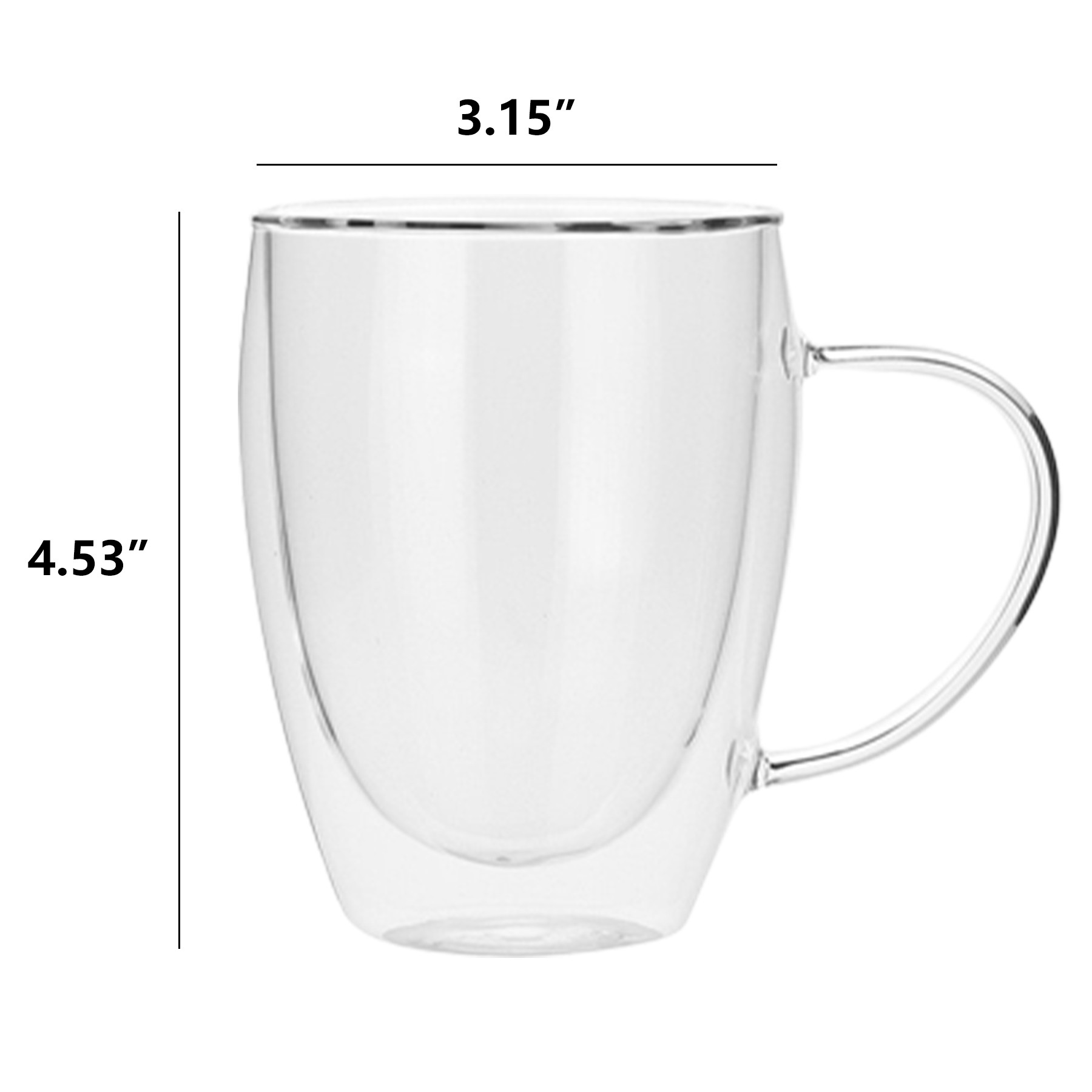 350Ml Clear Coffee Mug 4