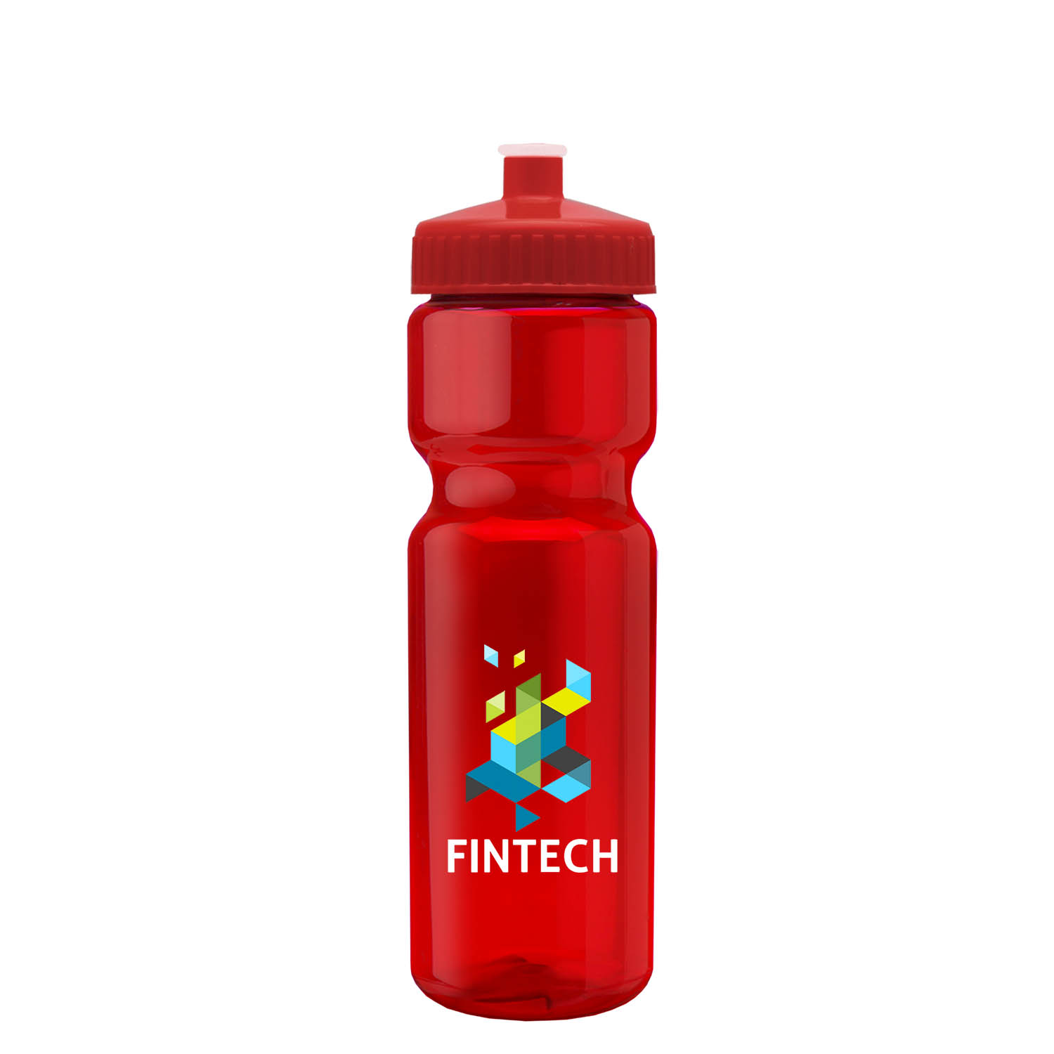 Champion - 28 oz. Transparent Bottle with Push pull and Digital Imprint 2
