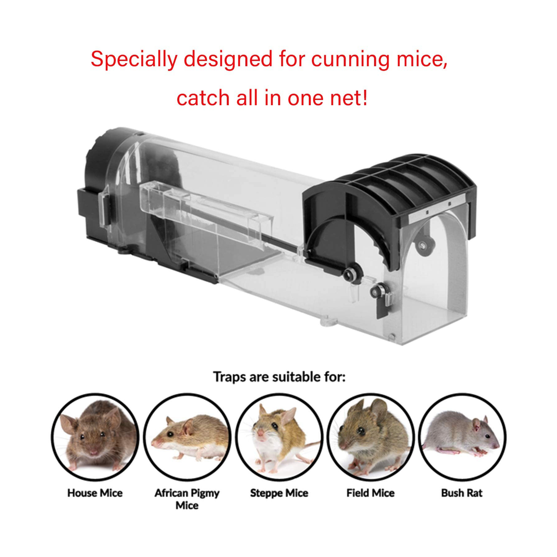 Abs Safe and non-toxic live catch plastic pedal rat trap 2