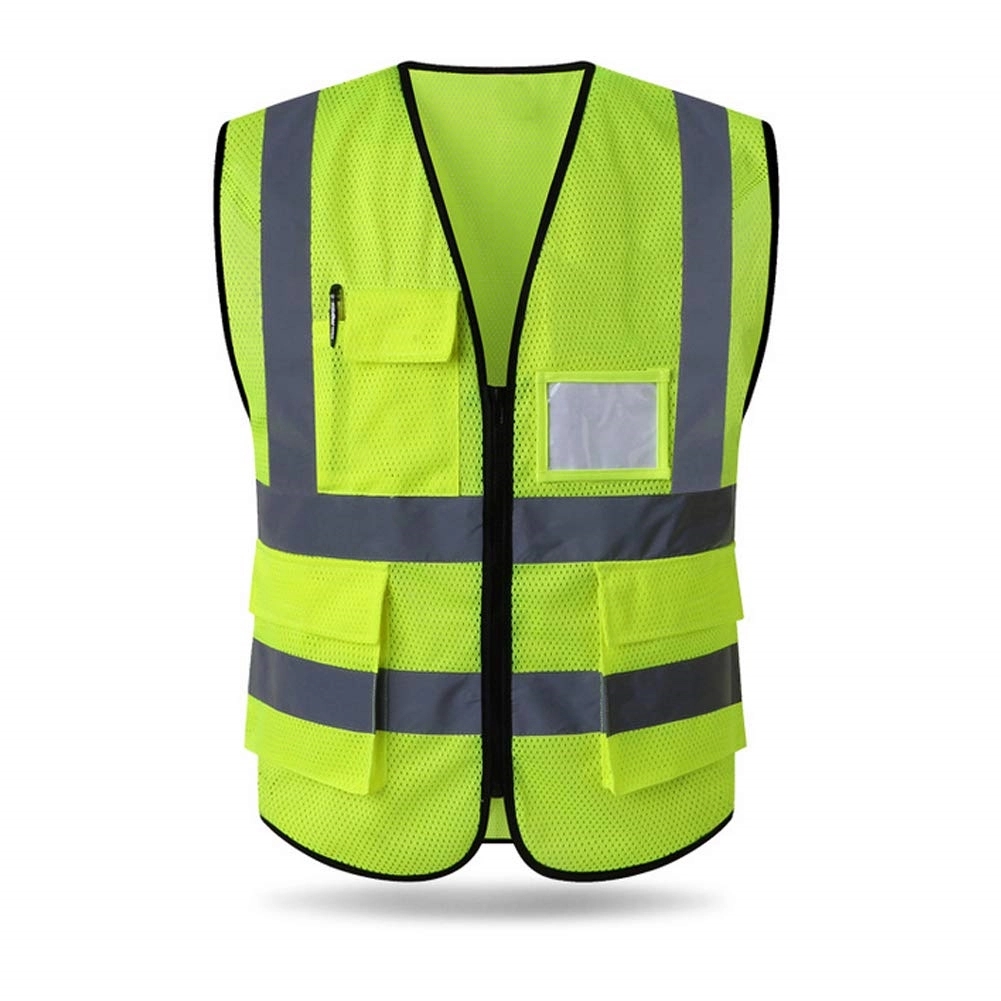 Safety Reflective Vest With Pockets and Zipper 2