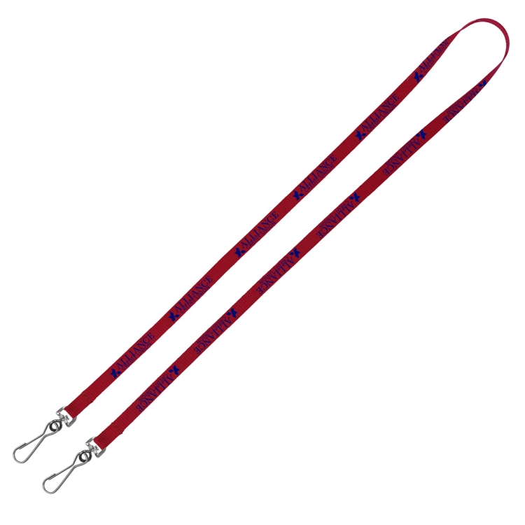 "CULVER" 3/4" Width Dual Attachment Silkscreen Polyester Lanyard 11