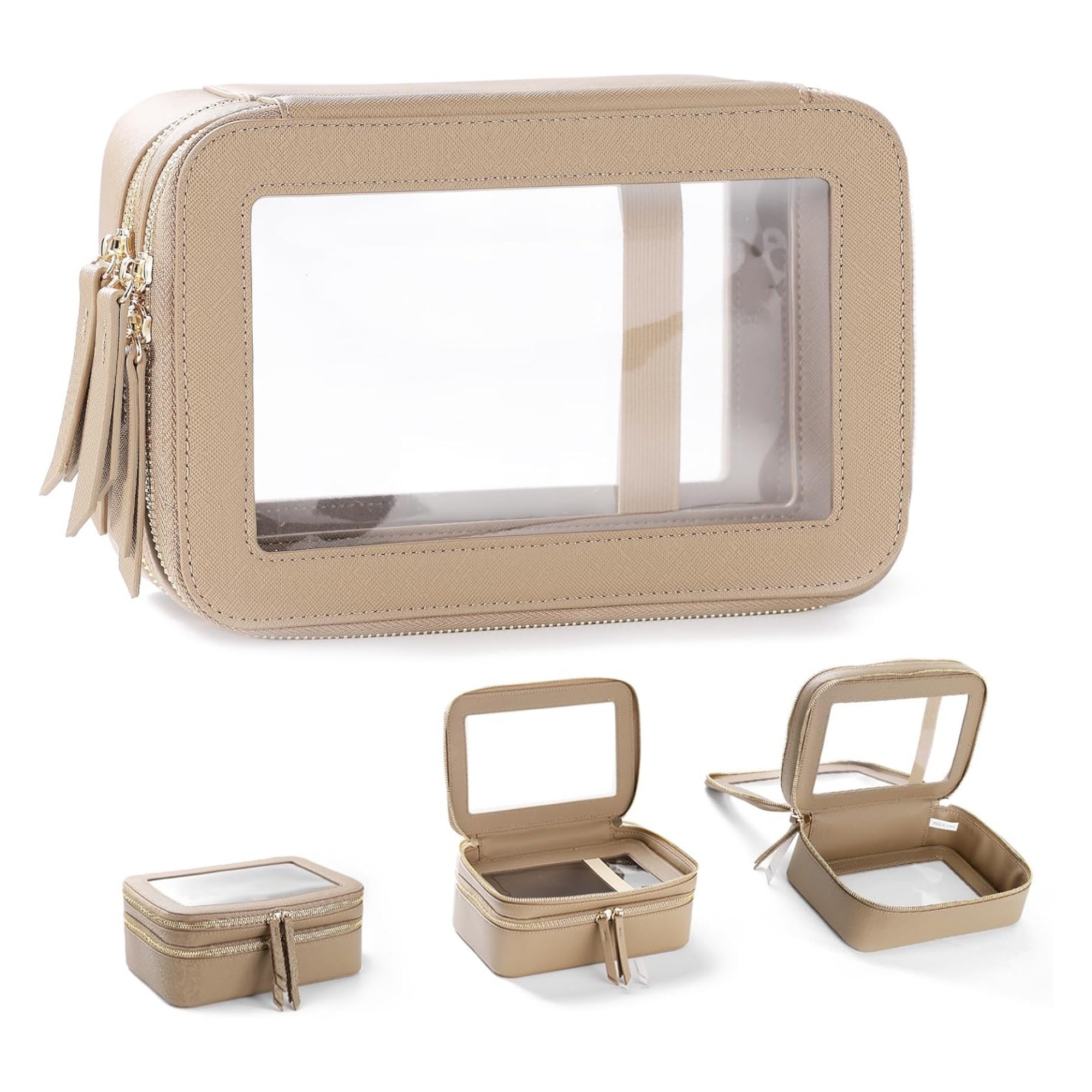 Double Layer Clear Makeup Bags 4
