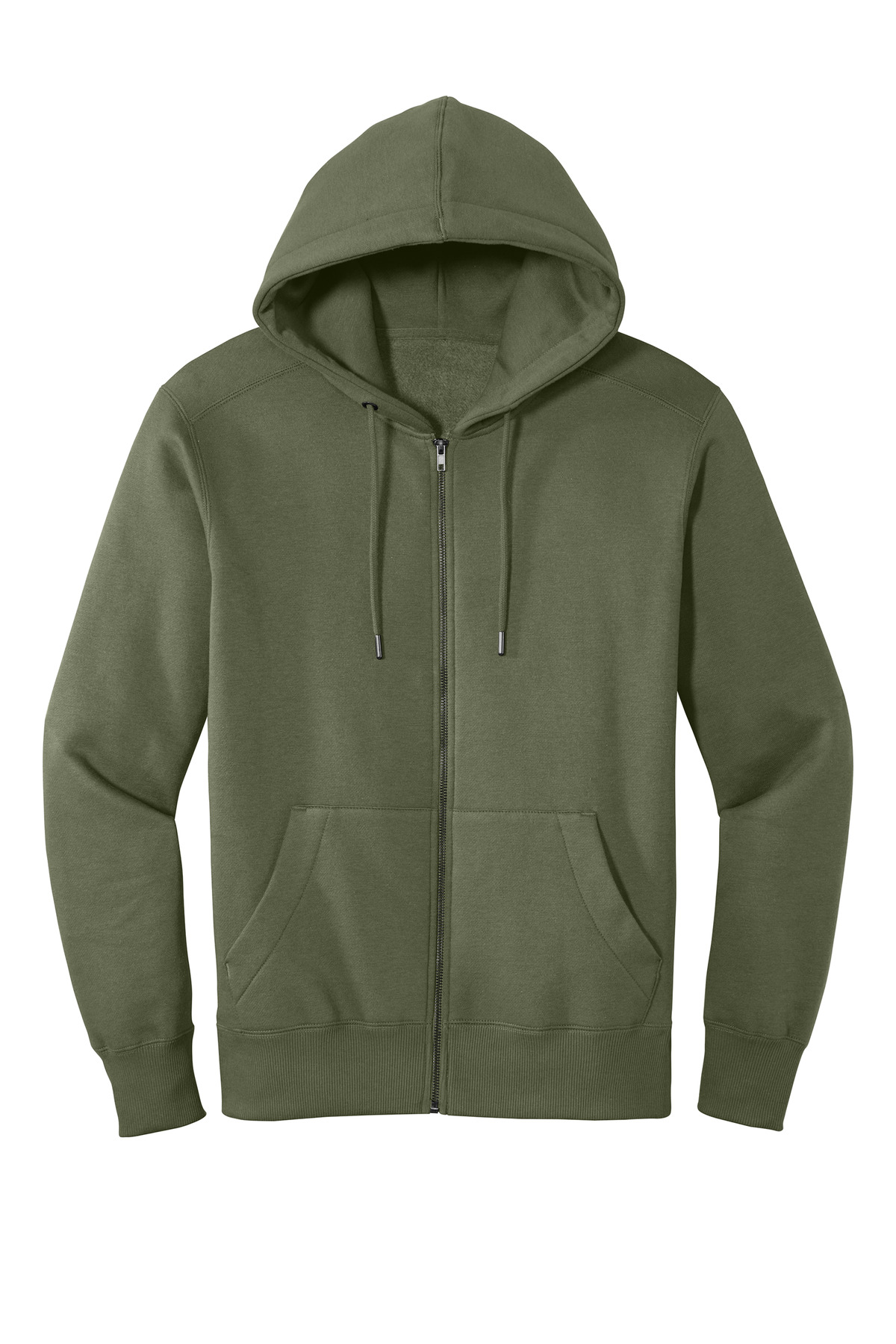 District Perfect Weight Fleece Full-Zip Hoodie DT1103 50
