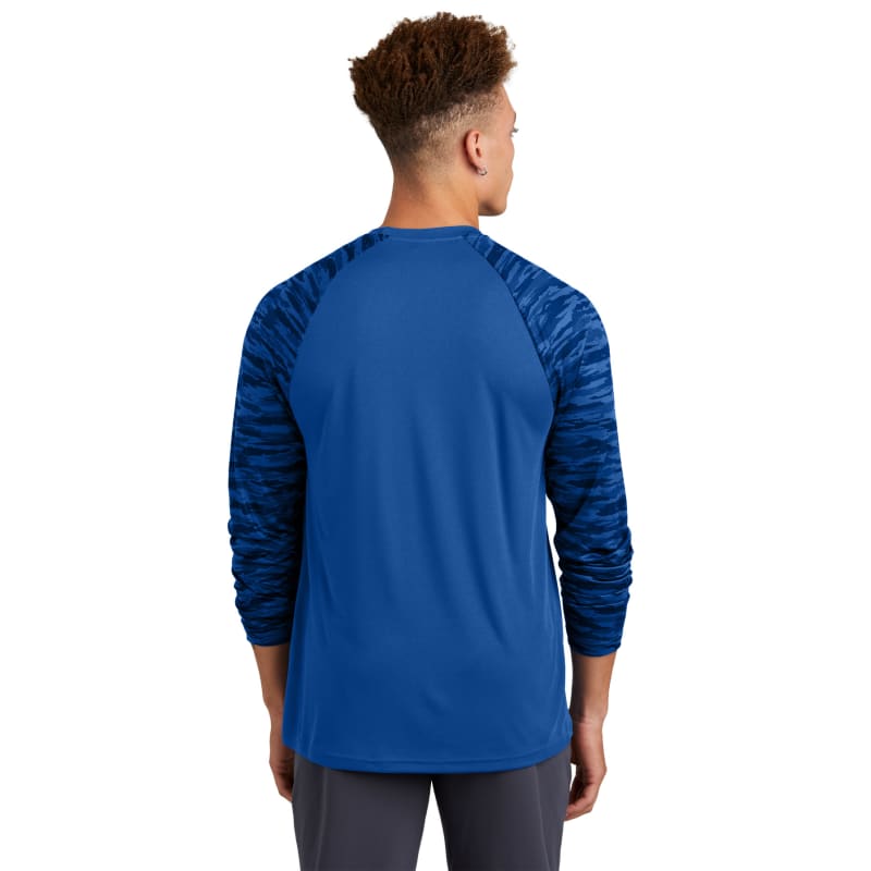 Sport-Tek Drift Camo Colorblock Long Sleeve Tee 12