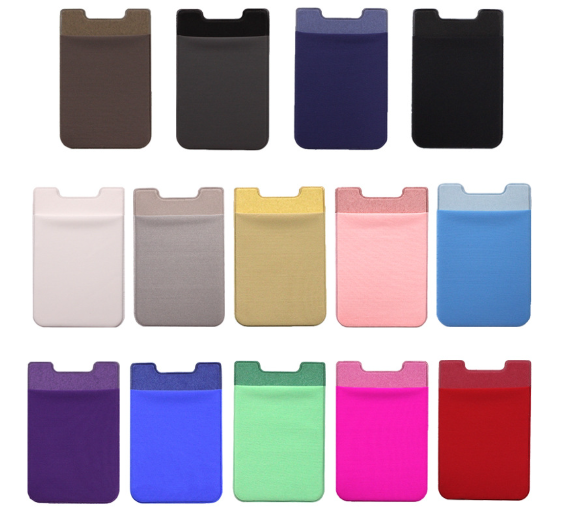 Lycra Phone Back Sticker Card Holder 1