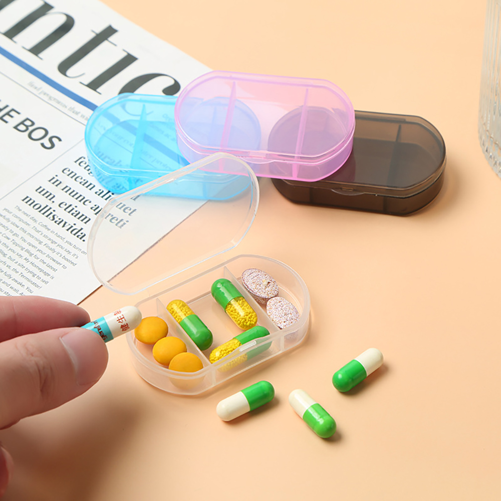 2 Compartment Daily Pill Box 5